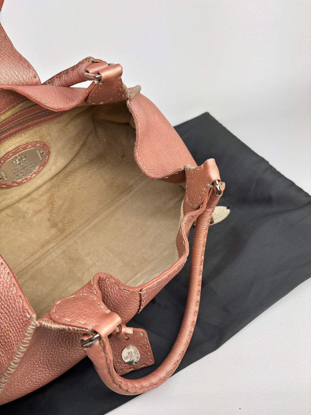 Fendi Selleria Leather Buckle Shoulder-Bag