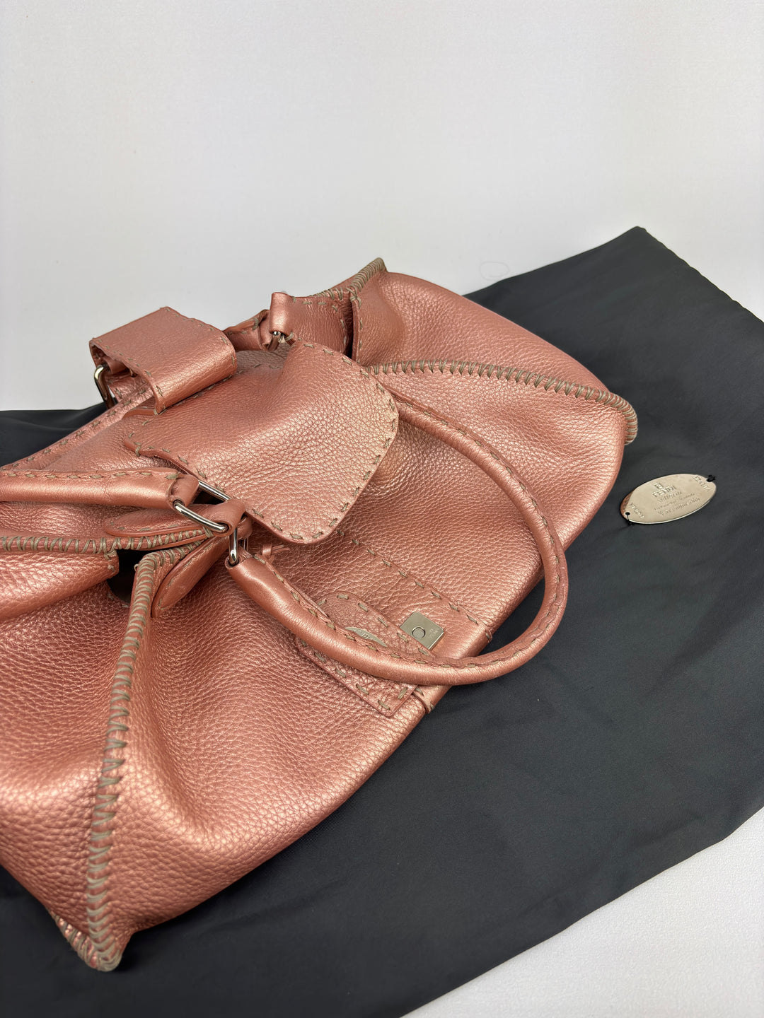 Fendi Selleria Leather Buckle Shoulder-Bag