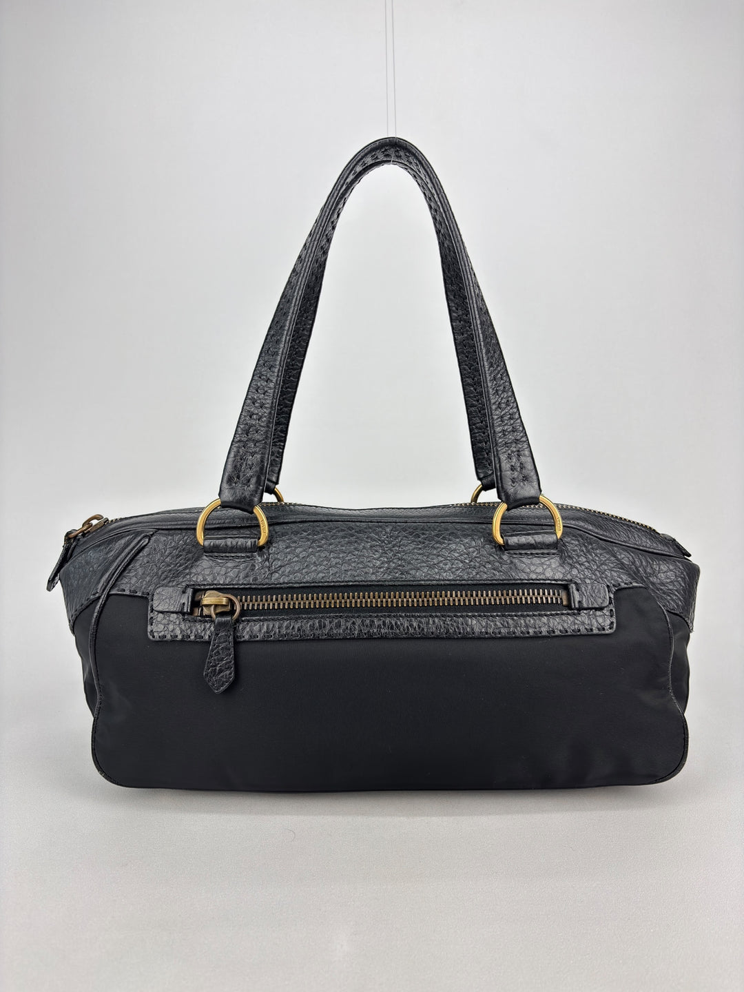 Prada Vitello Daino / Tessuto Baguette / Shoulder-Bag