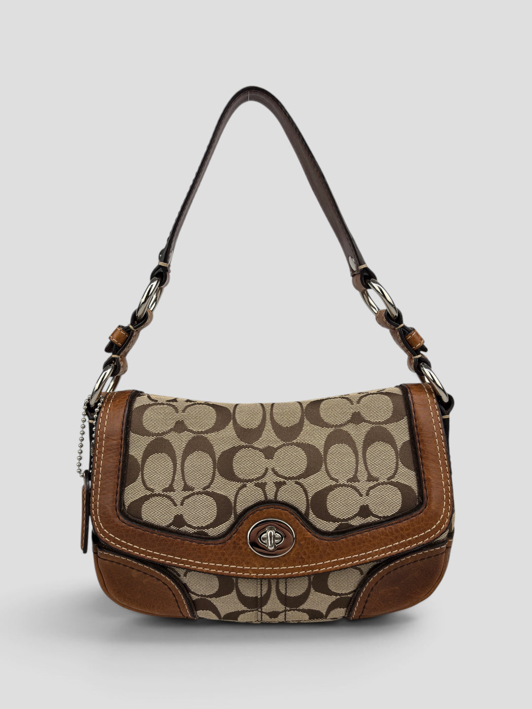 Coach Signature Canvas Flap Shoulder-Bag