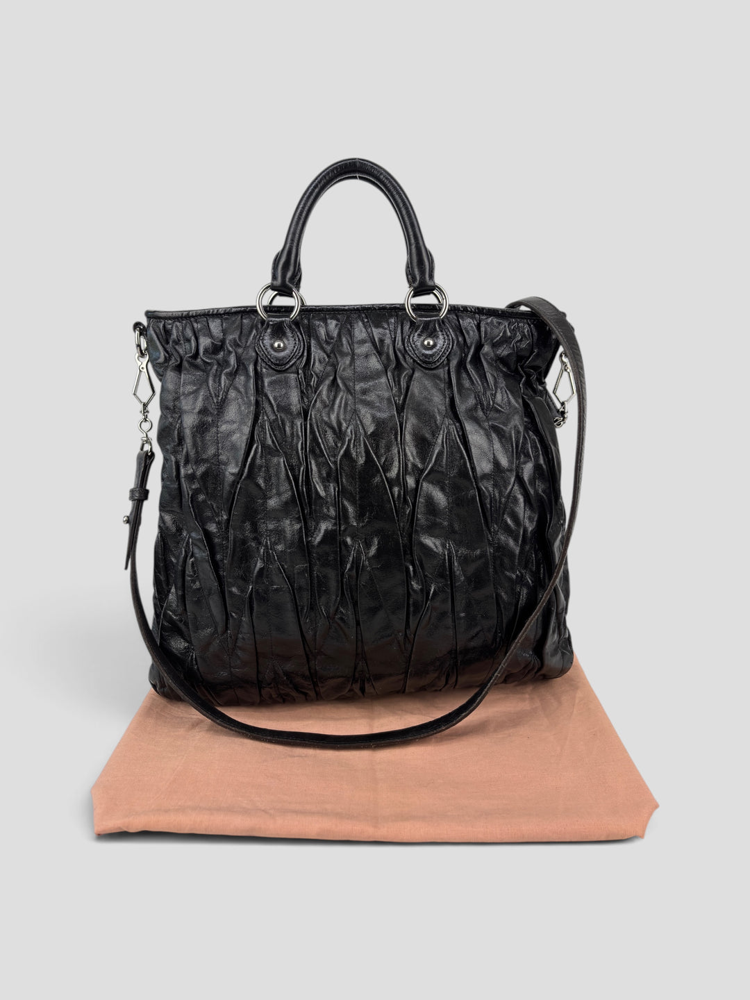 Miu Miu Matelassé Leather Tote-Bag