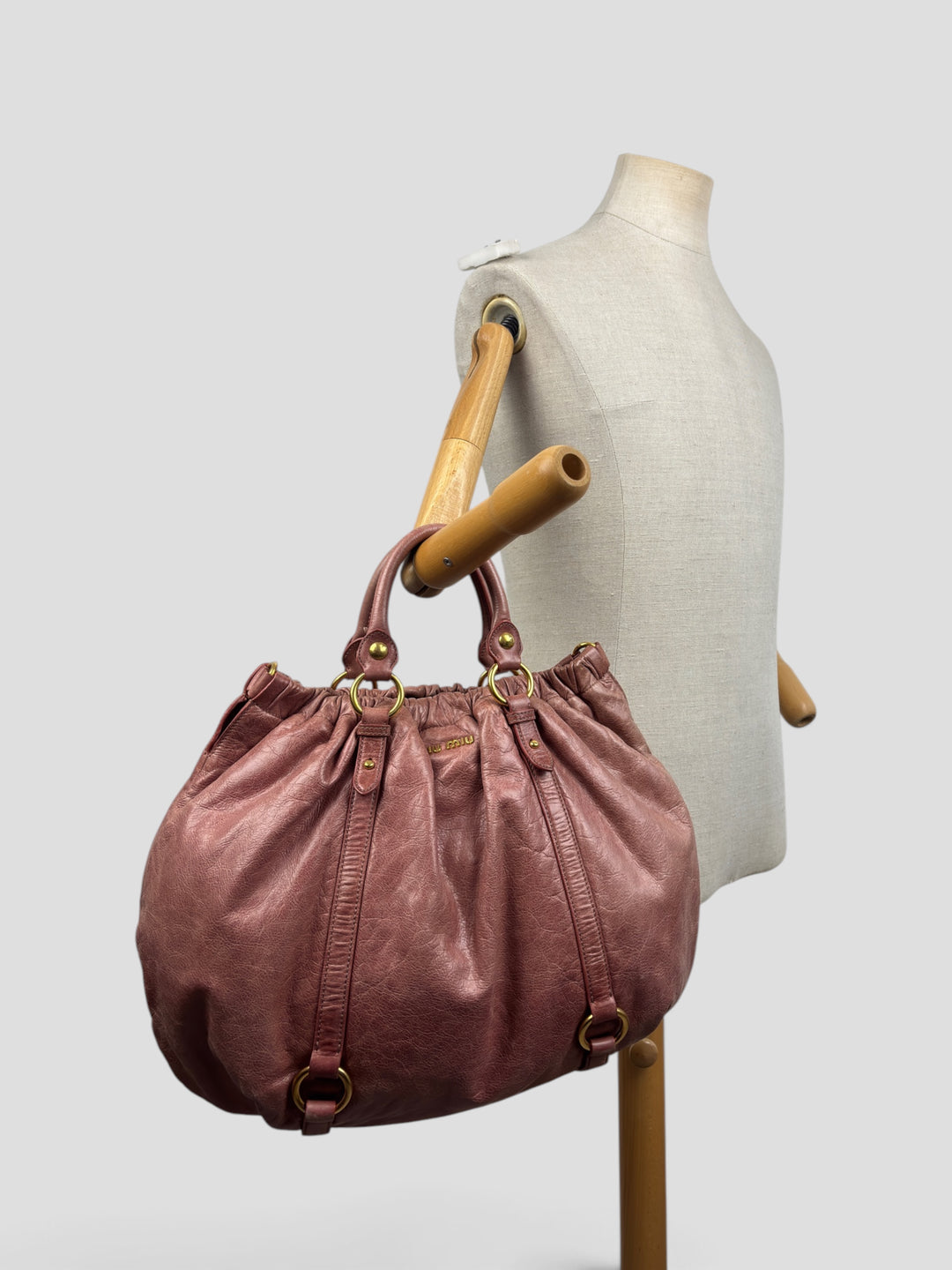 Miu Miu Vitello Lux Hobo / Handbag