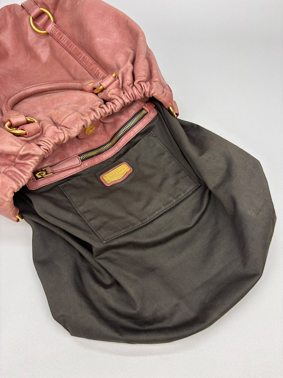 Miu Miu Vitello Lux Hobo / Handbag