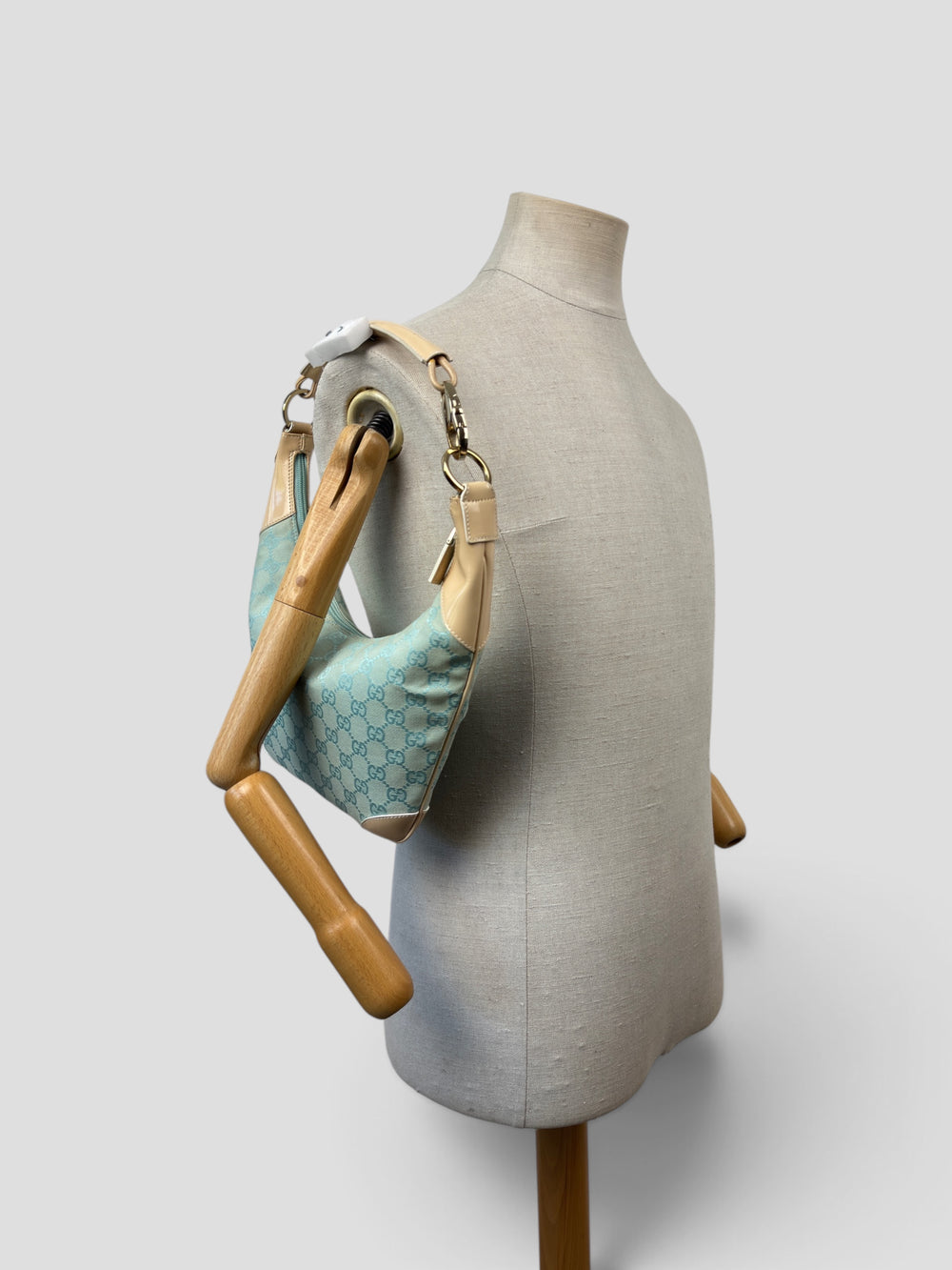 Gucci Croissant GG Canvas Half Moon Hobo Shoulder Bag