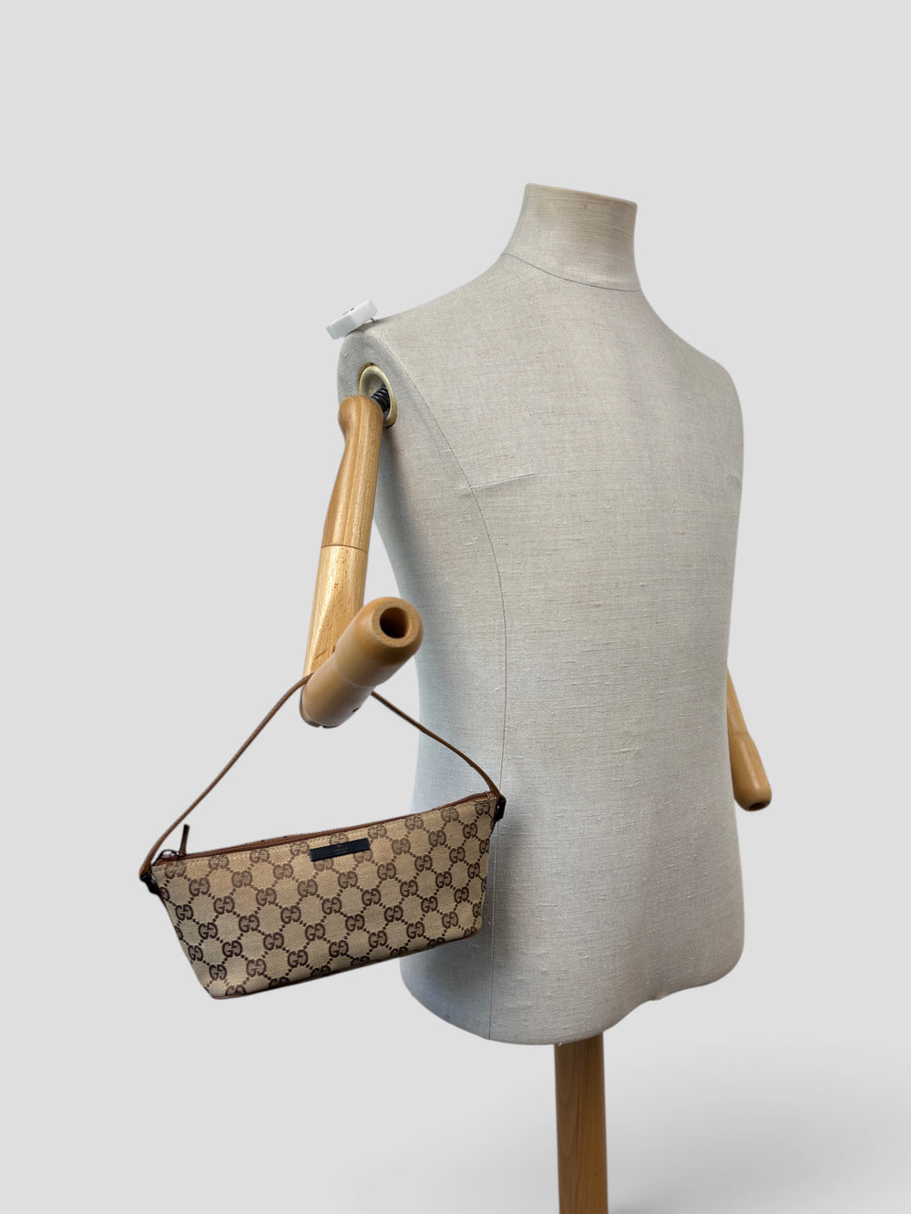 Gucci GG Canvas Boat Pochette Shoulder Bag
