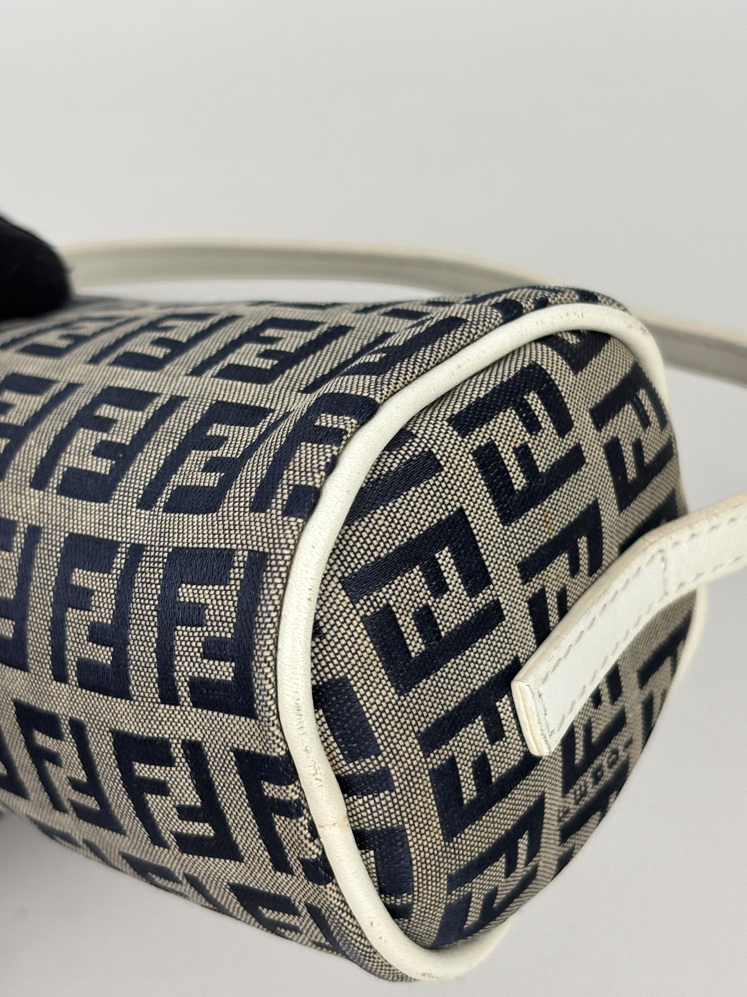 Fendi Zucchino Mini Barrel Pochette / Papillon Handbag