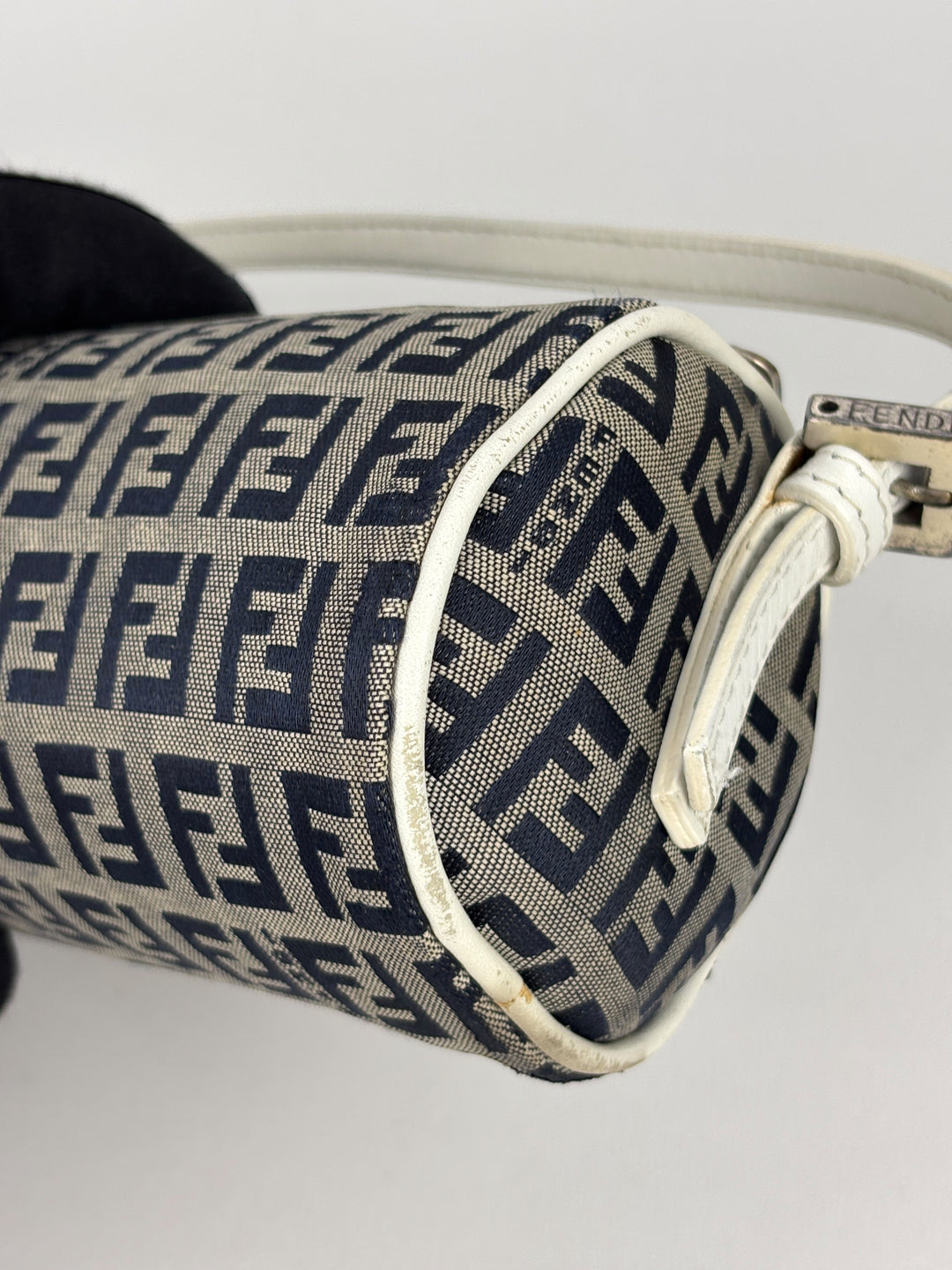Fendi Zucchino Mini Barrel Pochette / Papillon Handbag