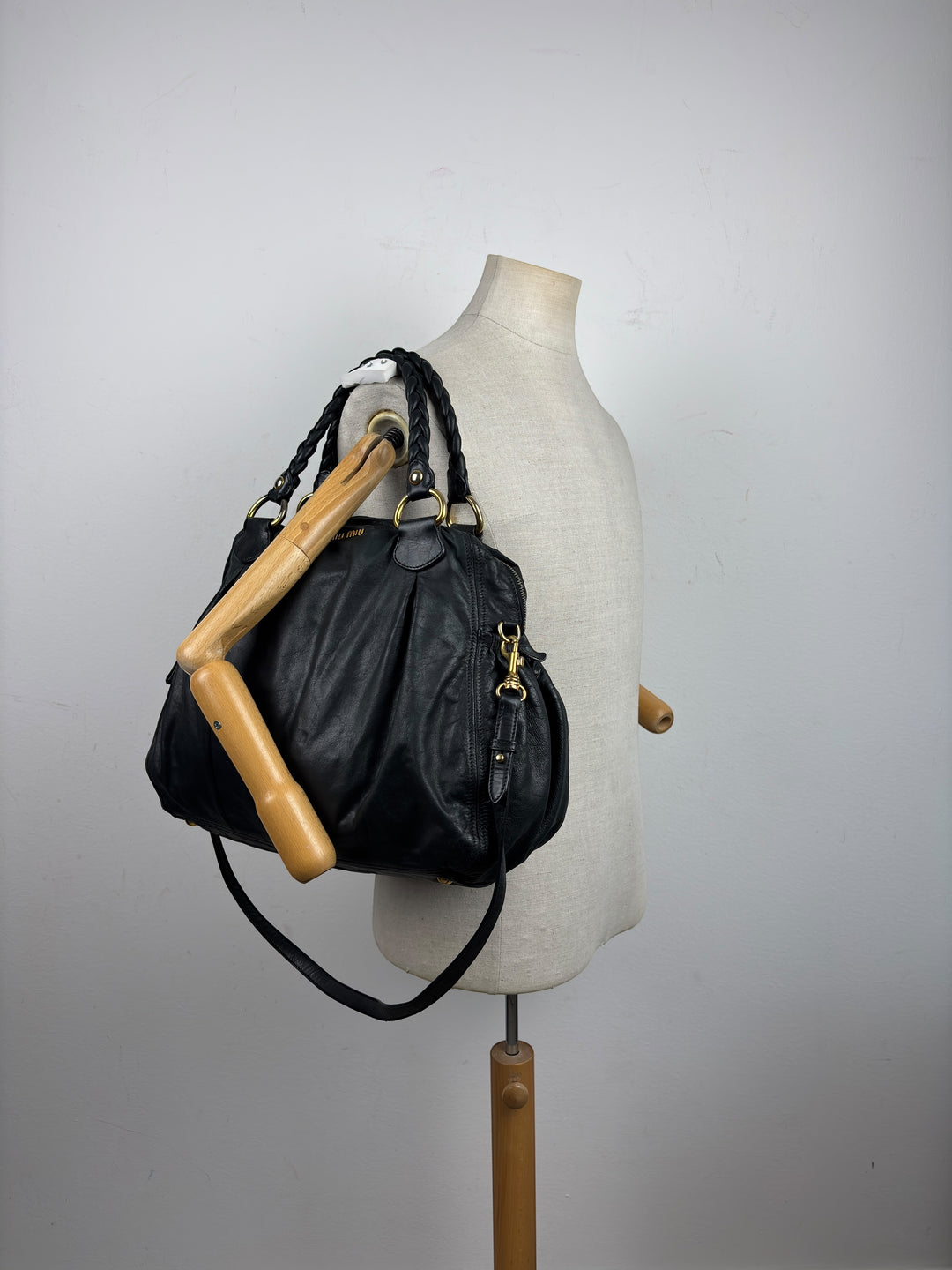 Miu Miu Vitello Lux Bauletto Tote /Shoulder / Crossbody-Bag