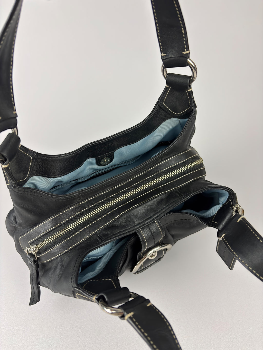 Coach Soho Leather Buckle Hobo Shoulder Bag