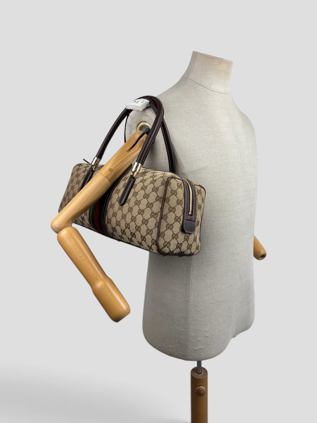 Gucci GG Canvas Web Boston Shoulder-Bag