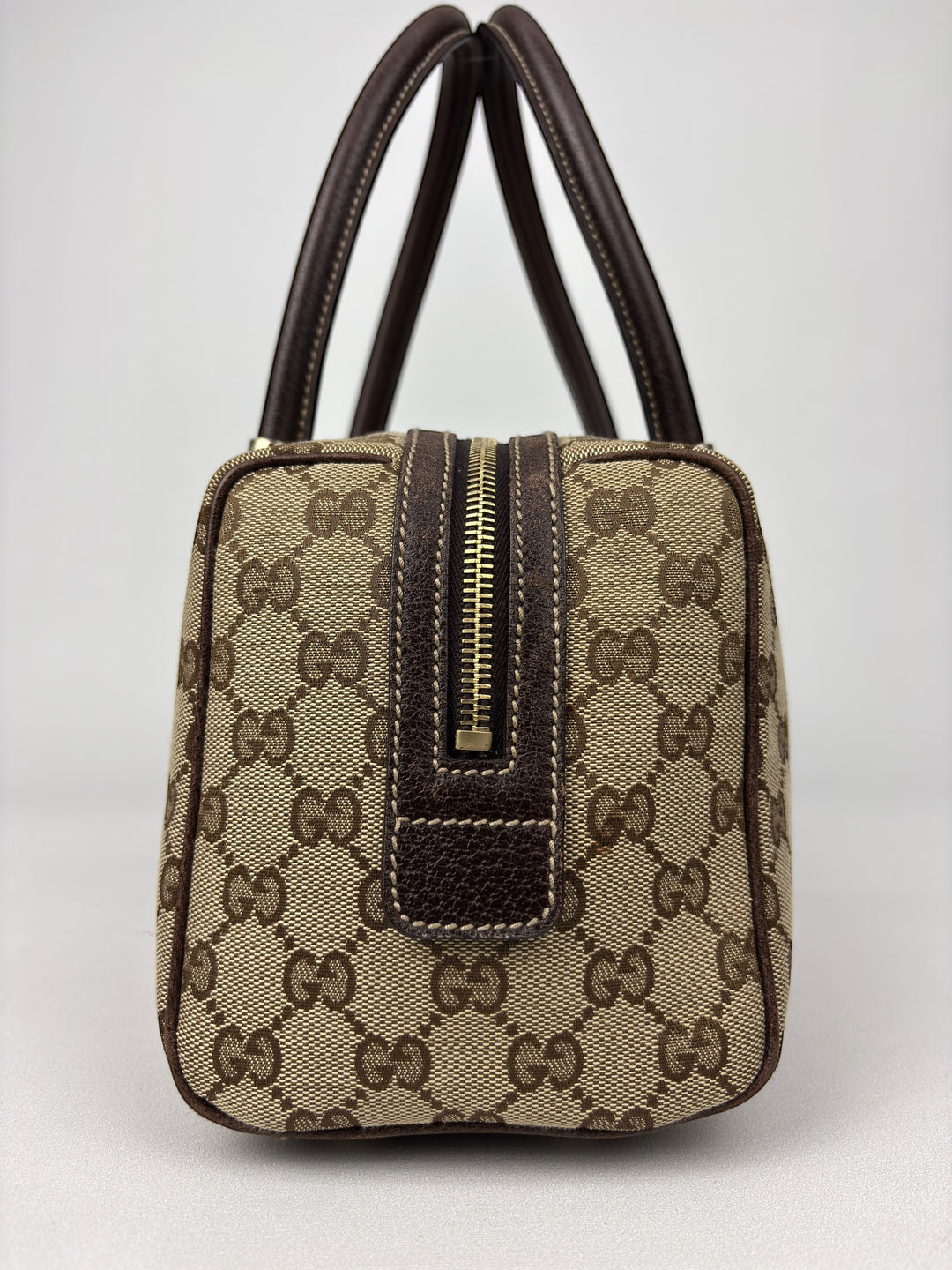 Gucci GG Canvas Web Boston Shoulder-Bag