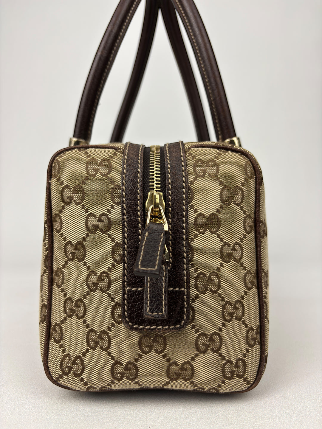 Gucci GG Canvas Web Boston Shoulder-Bag