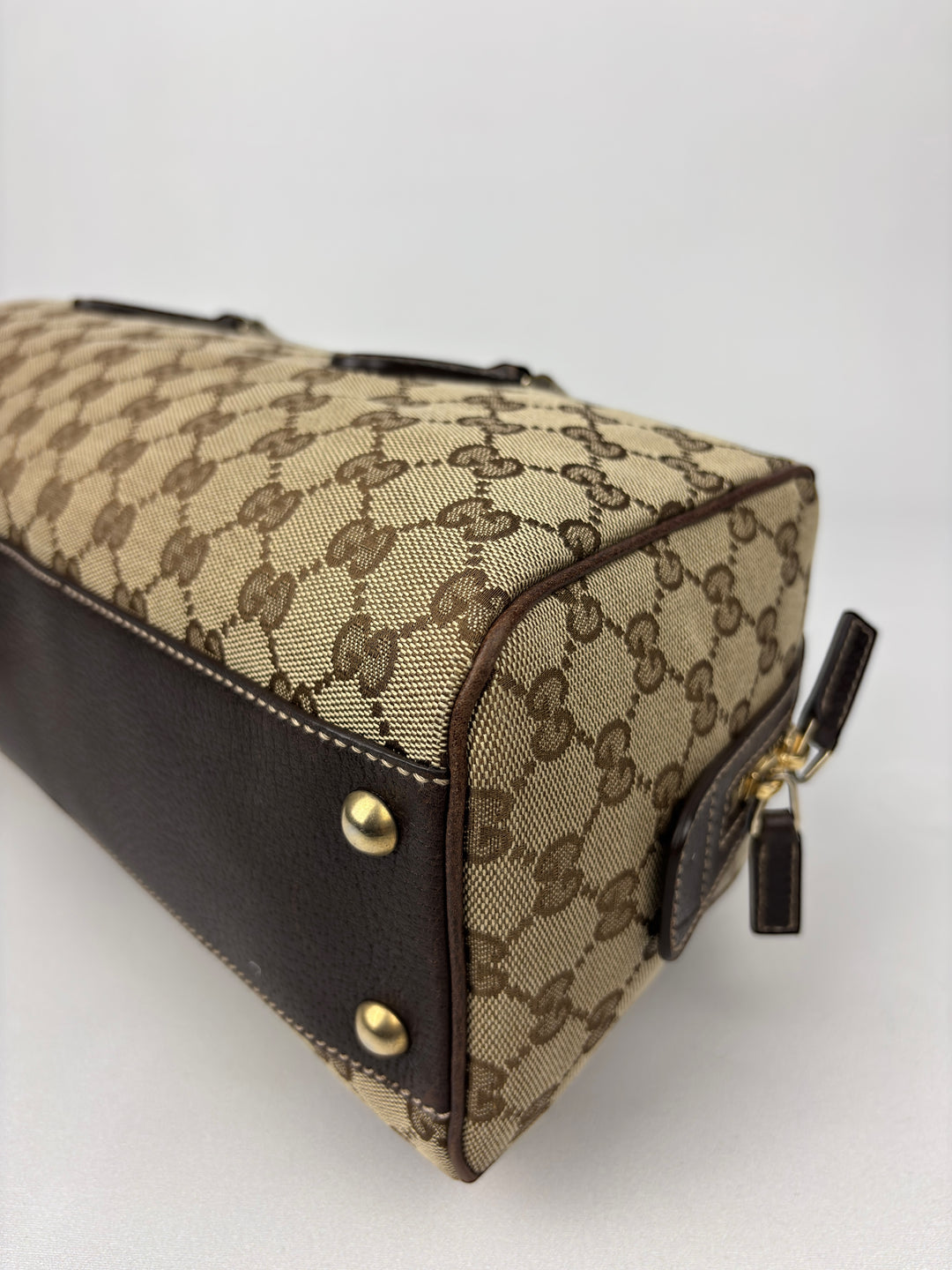 Gucci GG Canvas Web Boston Shoulder-Bag