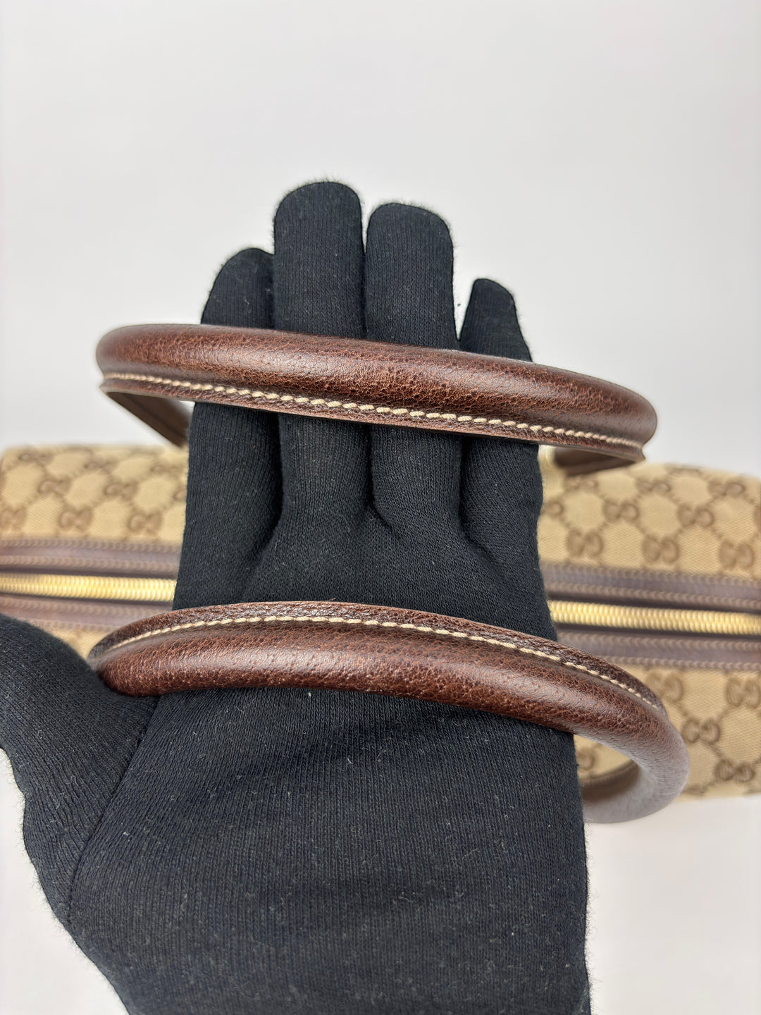 Gucci GG Canvas Web Boston Shoulder-Bag