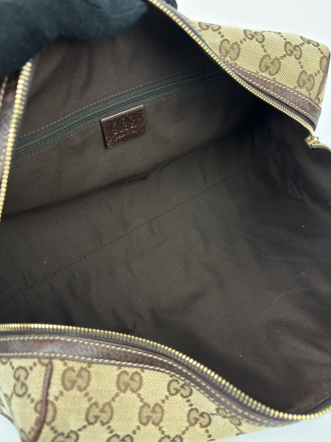 Gucci GG Canvas Web Boston Shoulder-Bag