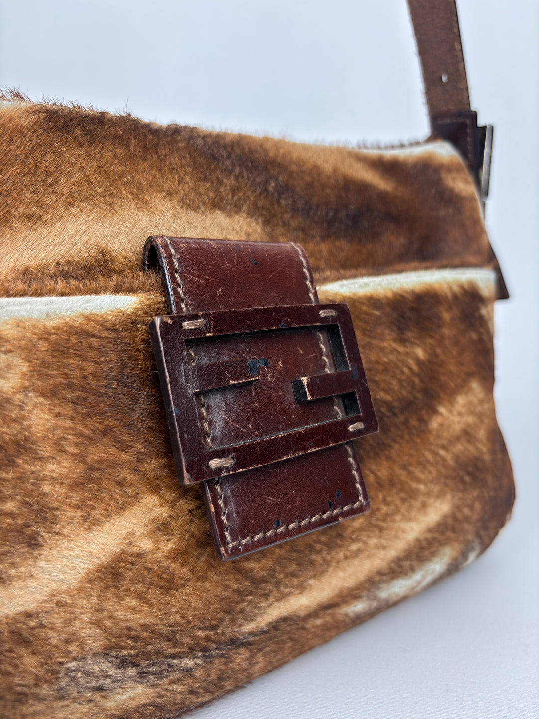 Fendi Baguette Pony Haircalf Shoulder-Bag