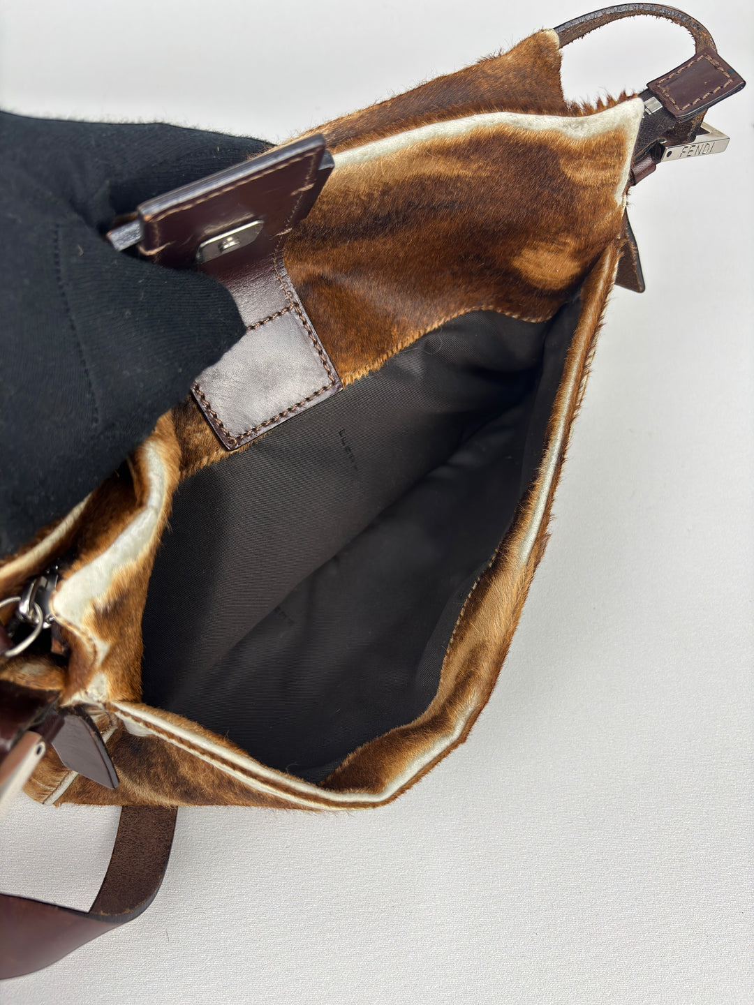 Fendi Baguette Pony Haircalf Shoulder-Bag