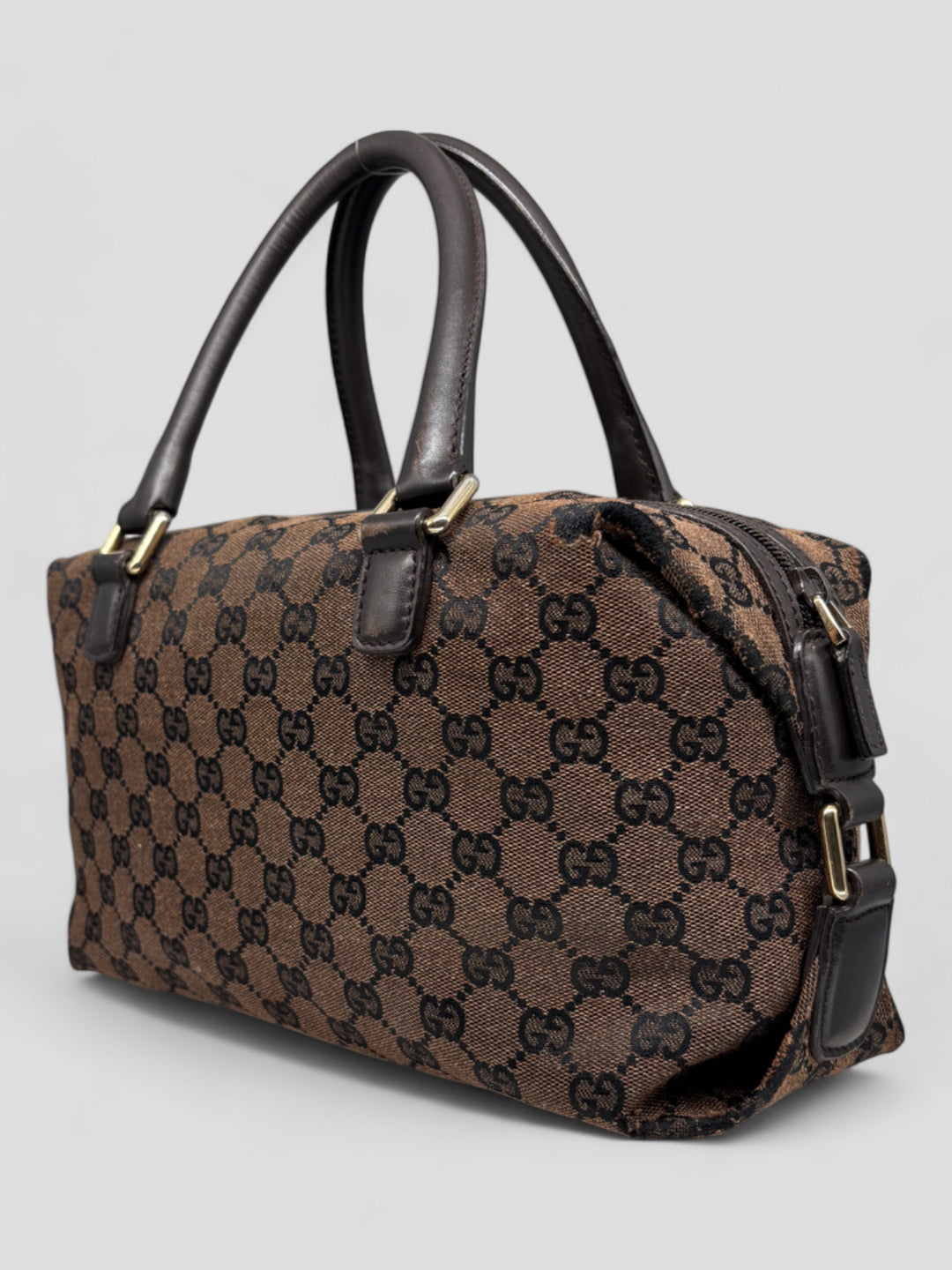 vintage gucci women duffle handbag, second hand gucci damen handtasche 