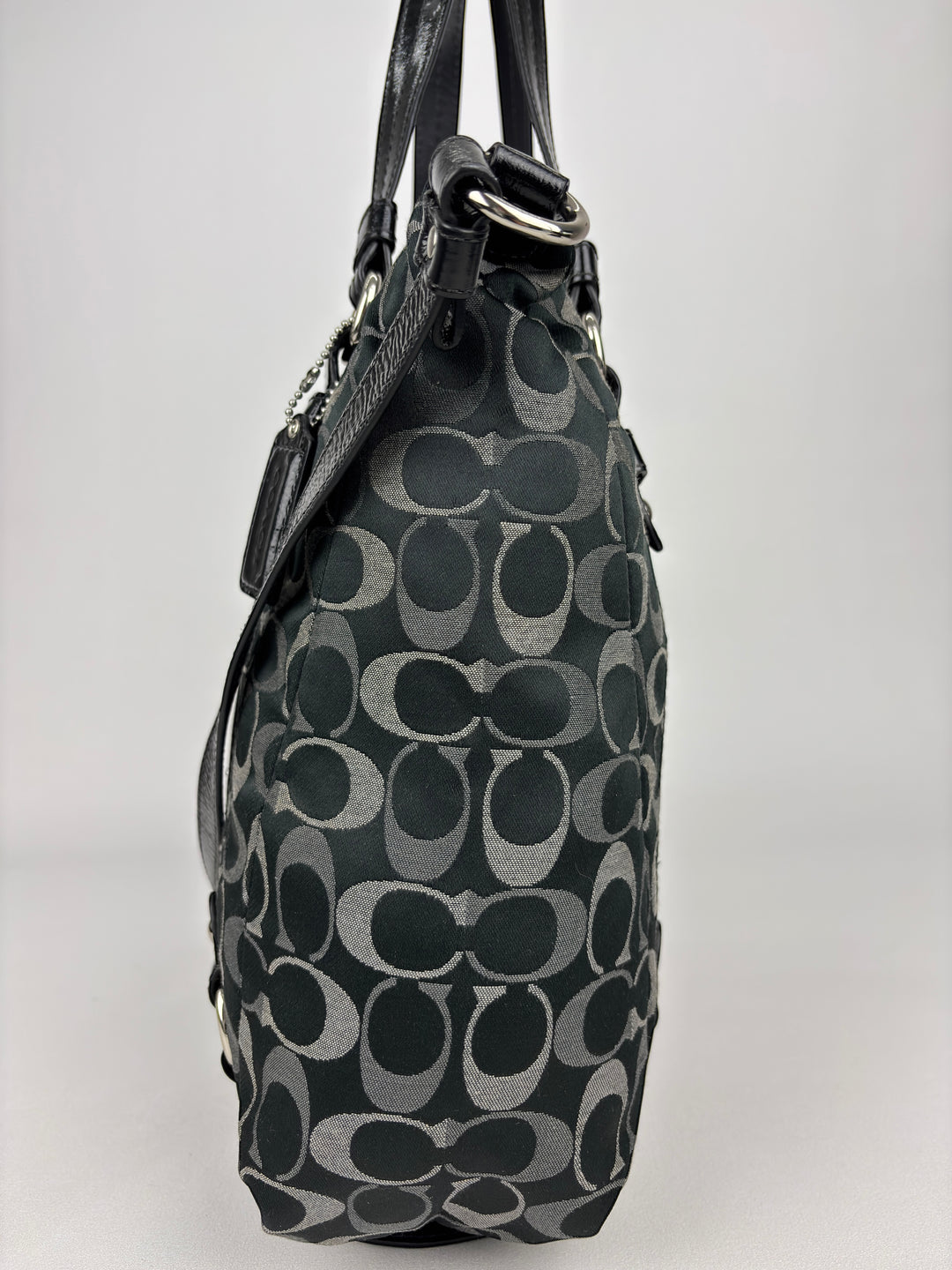 Coach Signature Stripe Convertible Tote / Shoulder / Crossbody-Bag