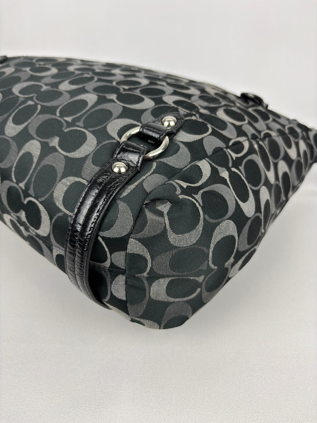 Coach Signature Stripe Convertible Tote / Shoulder / Crossbody-Bag