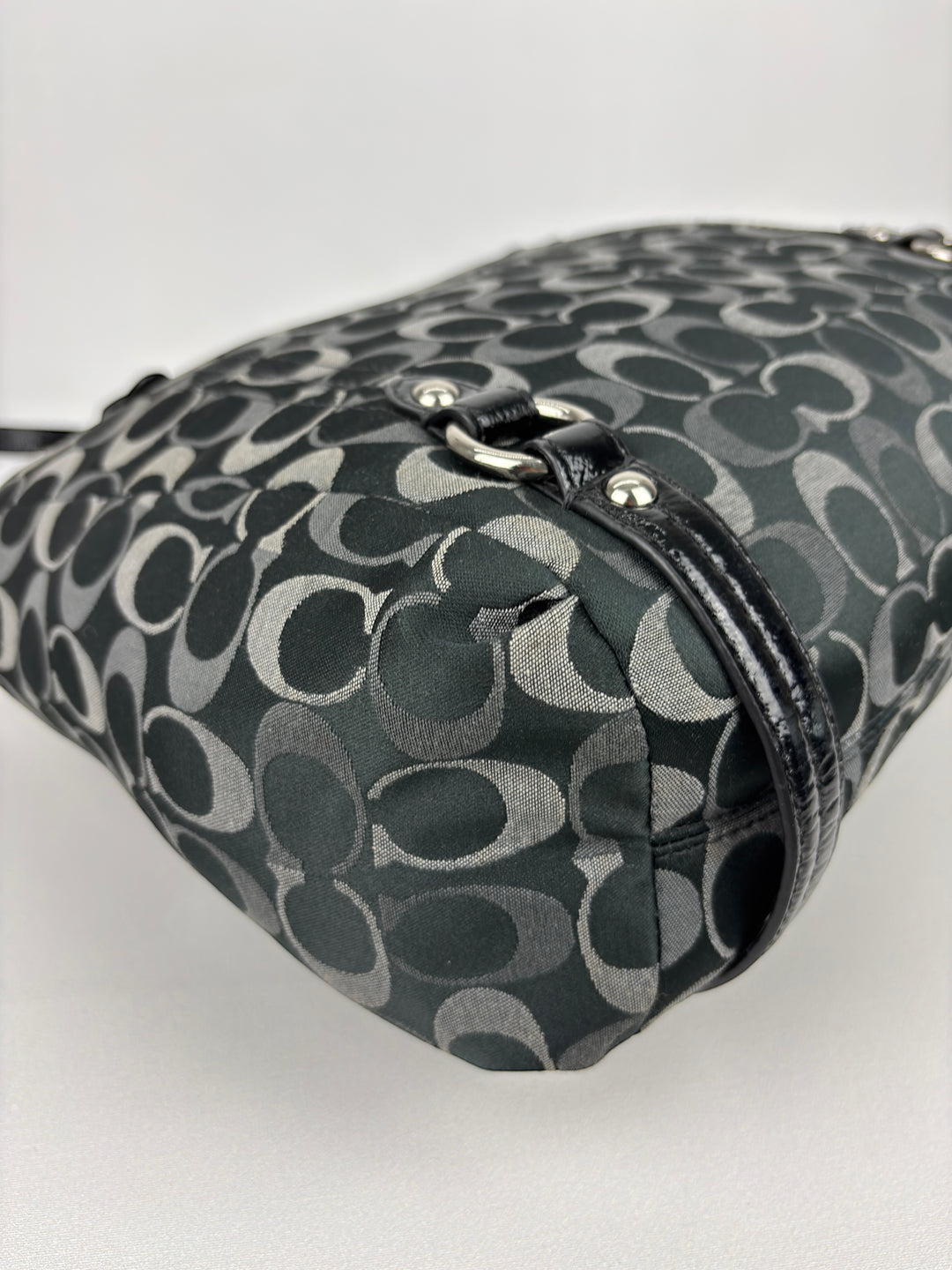 Coach Signature Stripe Convertible Tote / Shoulder / Crossbody-Bag