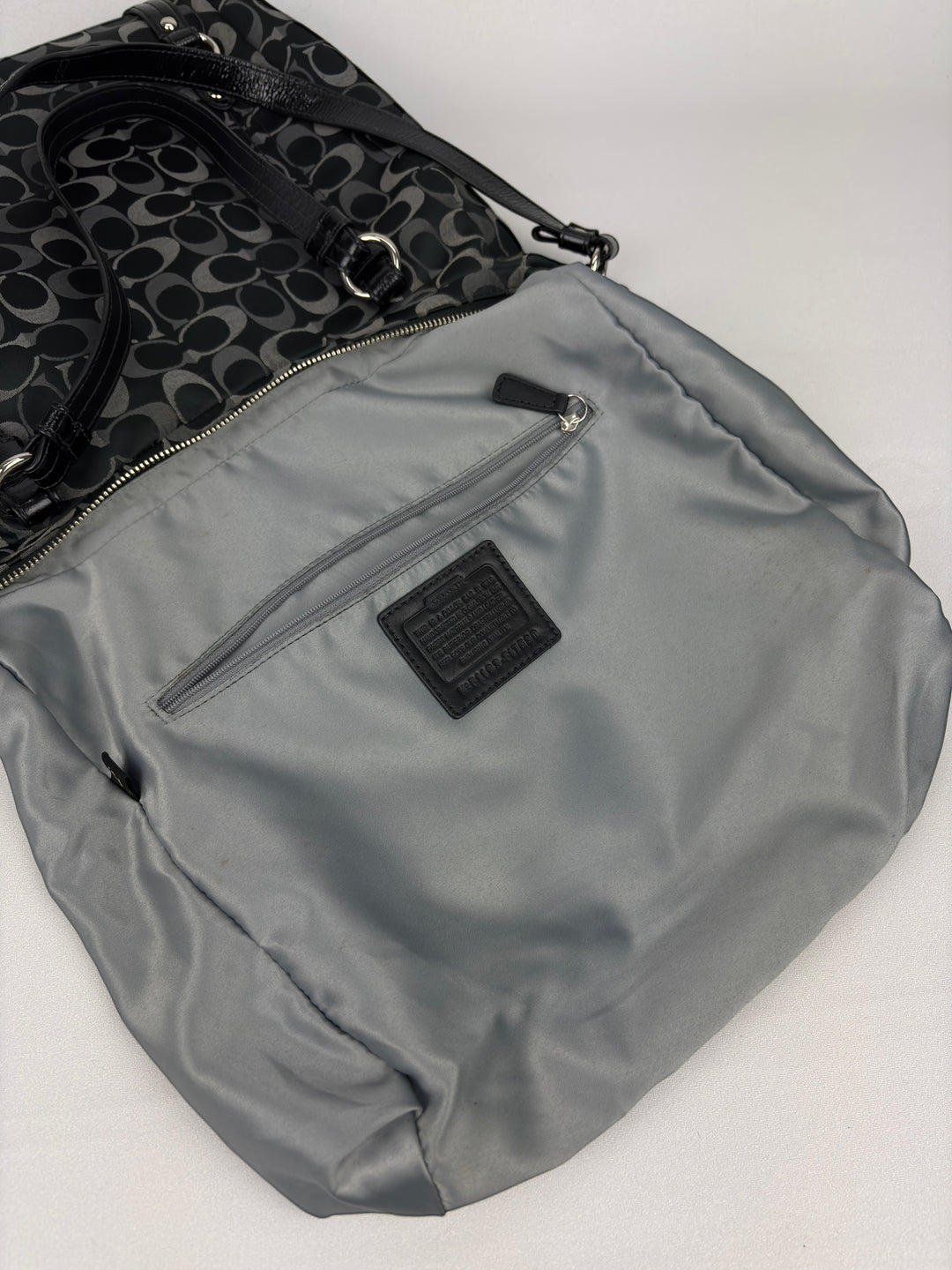 Coach Signature Stripe Convertible Tote / Shoulder / Crossbody-Bag