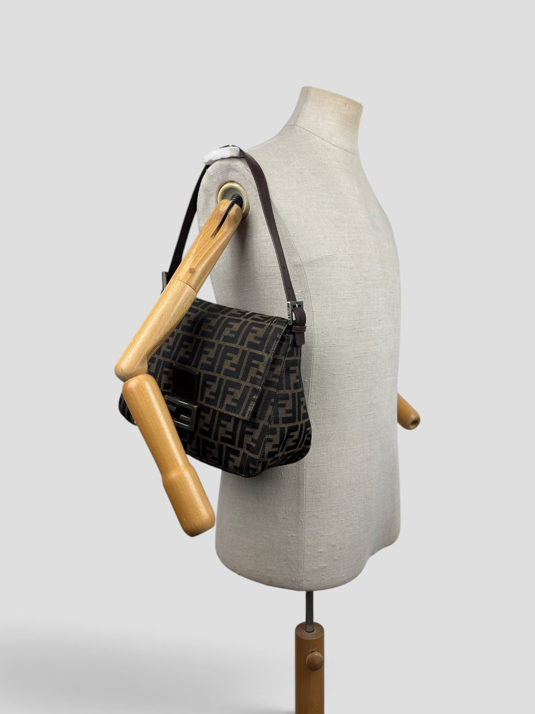 Fendi Mamma Baguette Zucca Canvas Shoulder-Bag
