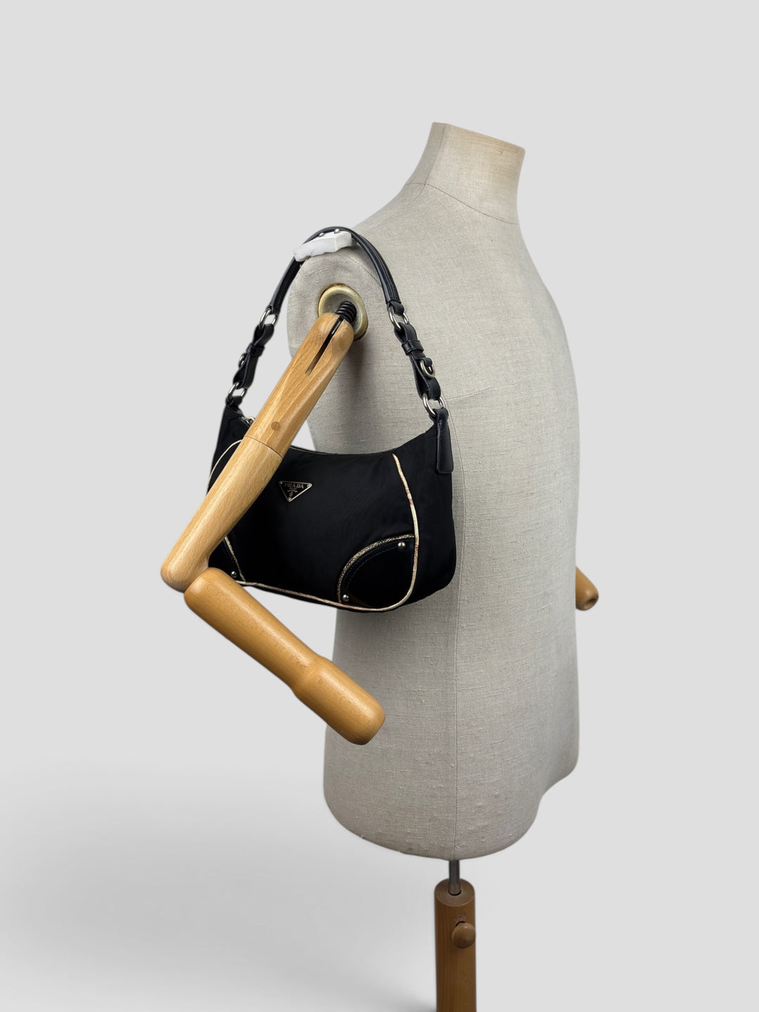 Prada Nylon Snake Optic Hobo Shoulder-Bag