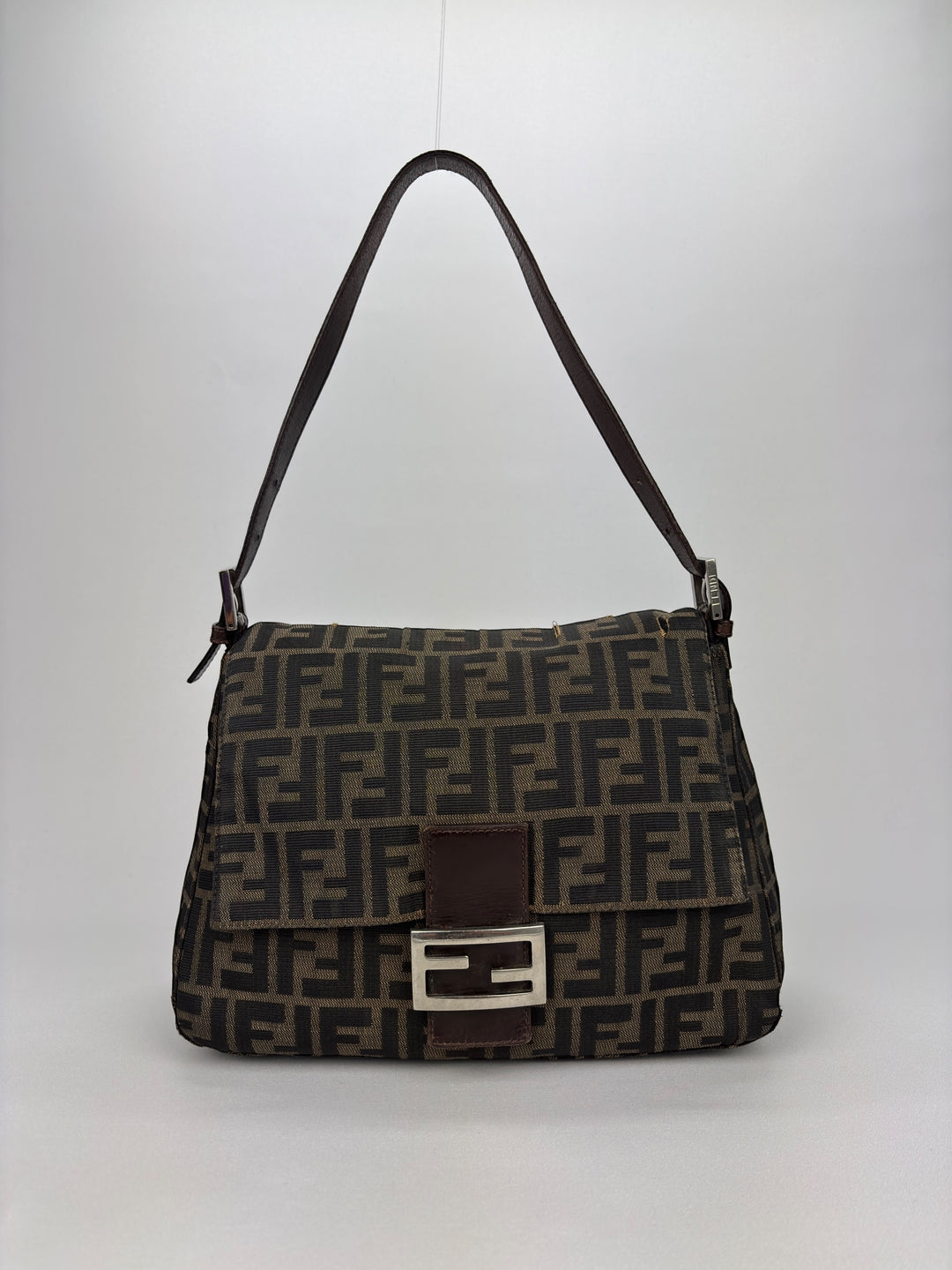 Fendi Mamma Baguette Zucca Canvas Shoulder-Bag