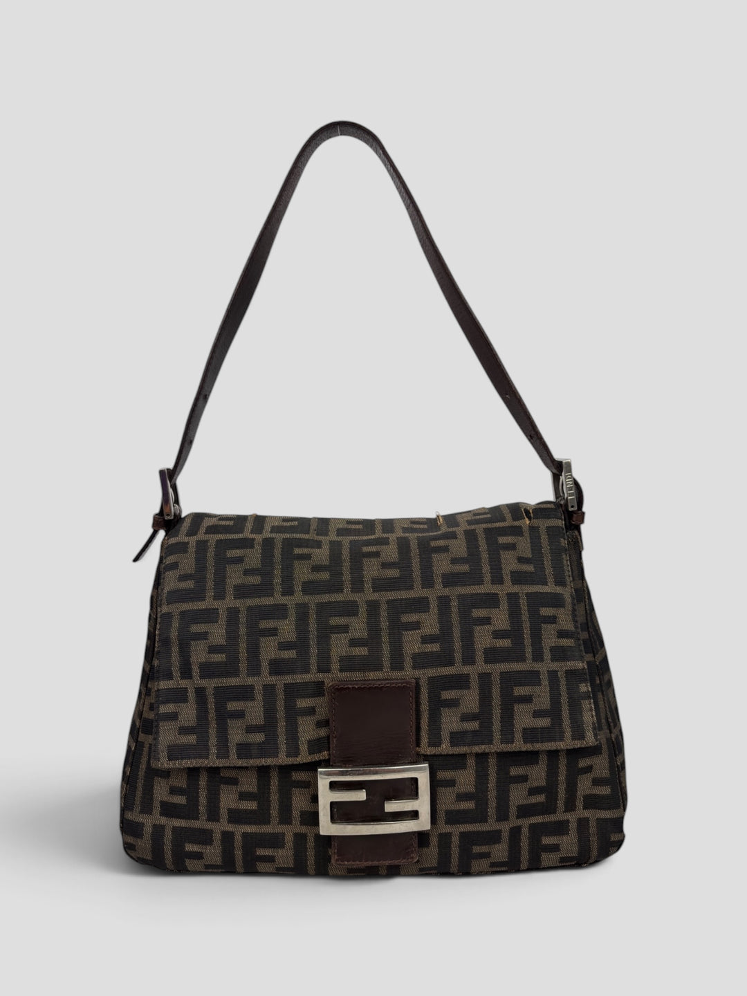 Fendi Mamma Baguette Zucca Canvas Shoulder-Bag
