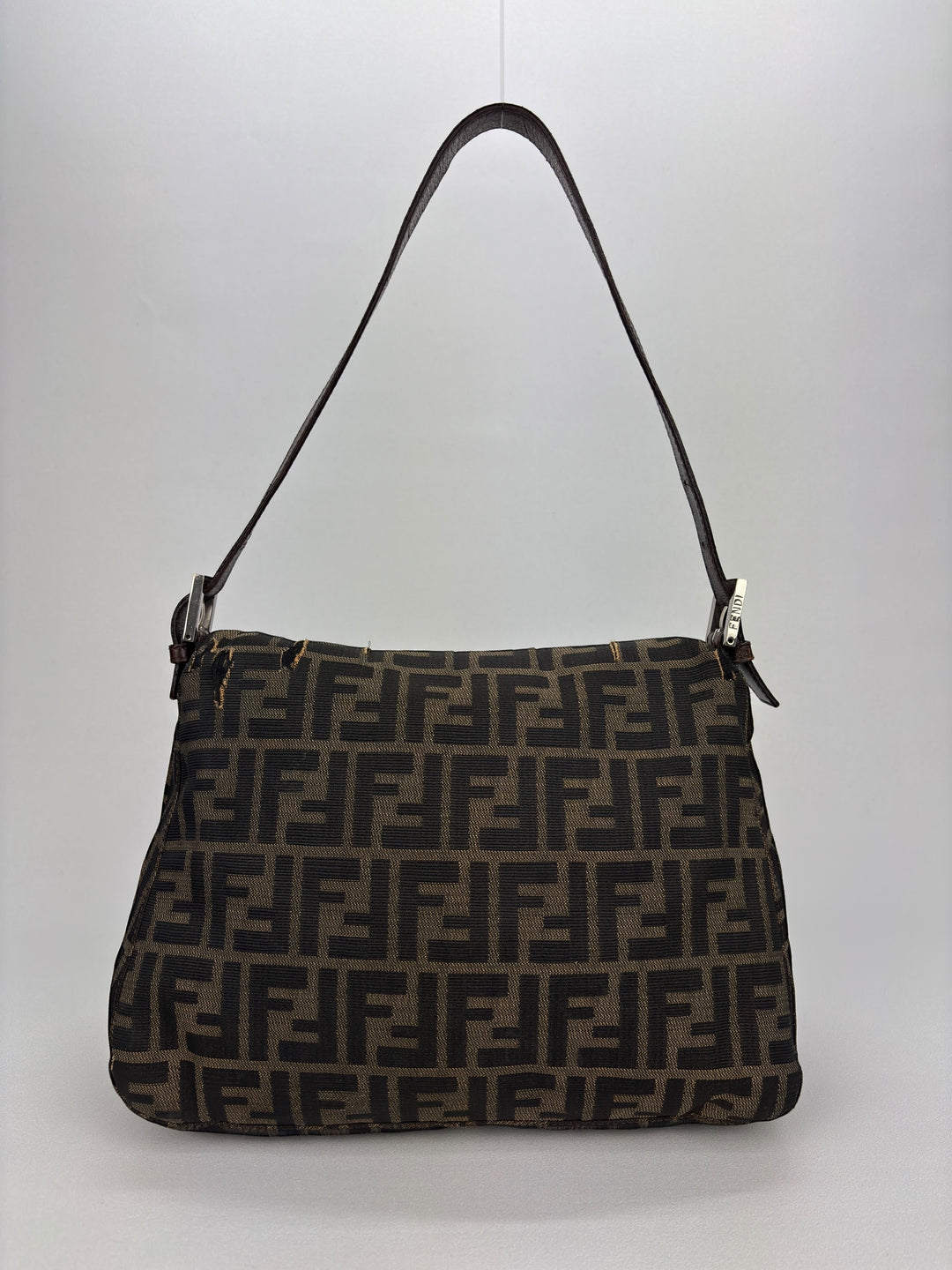 Fendi Mamma Baguette Zucca Canvas Shoulder-Bag