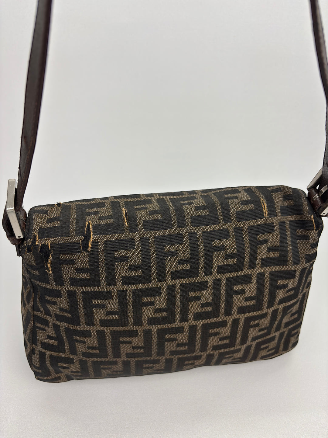 Fendi Mamma Baguette Zucca Canvas Shoulder-Bag