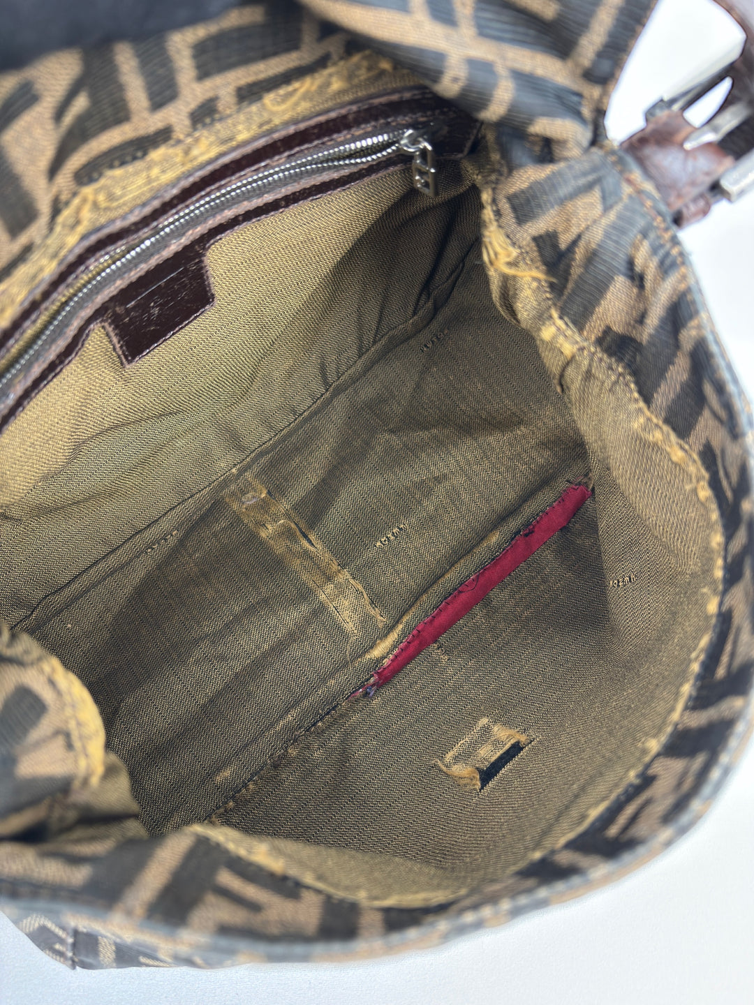 Fendi Mamma Baguette Zucca Canvas Shoulder-Bag