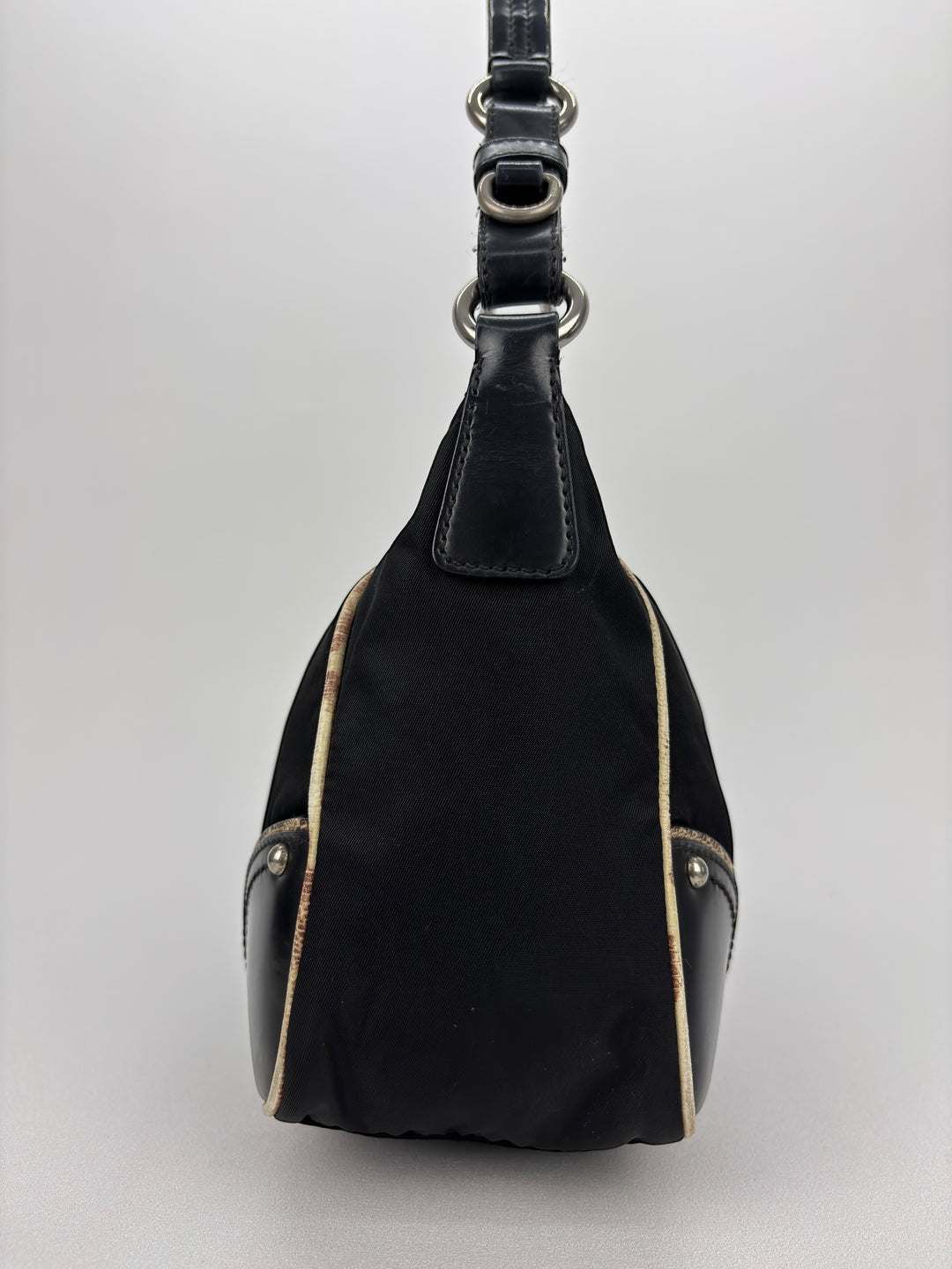 Prada Nylon Snake Optic Hobo Shoulder-Bag
