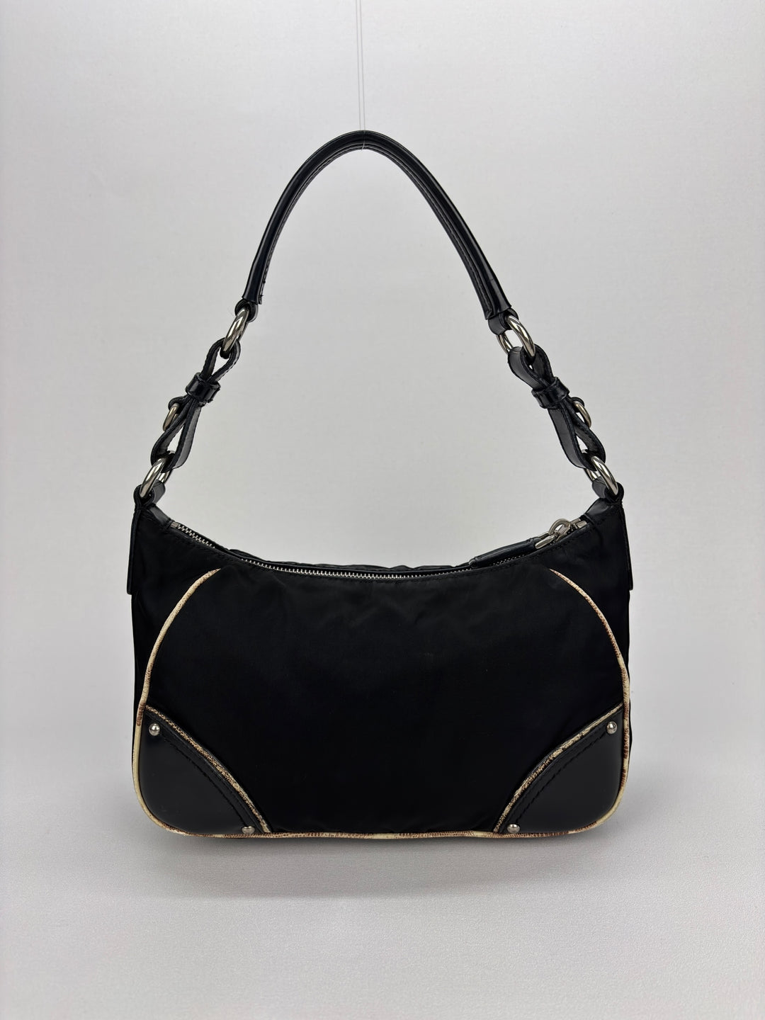 Prada Nylon Snake Optic Hobo Shoulder-Bag