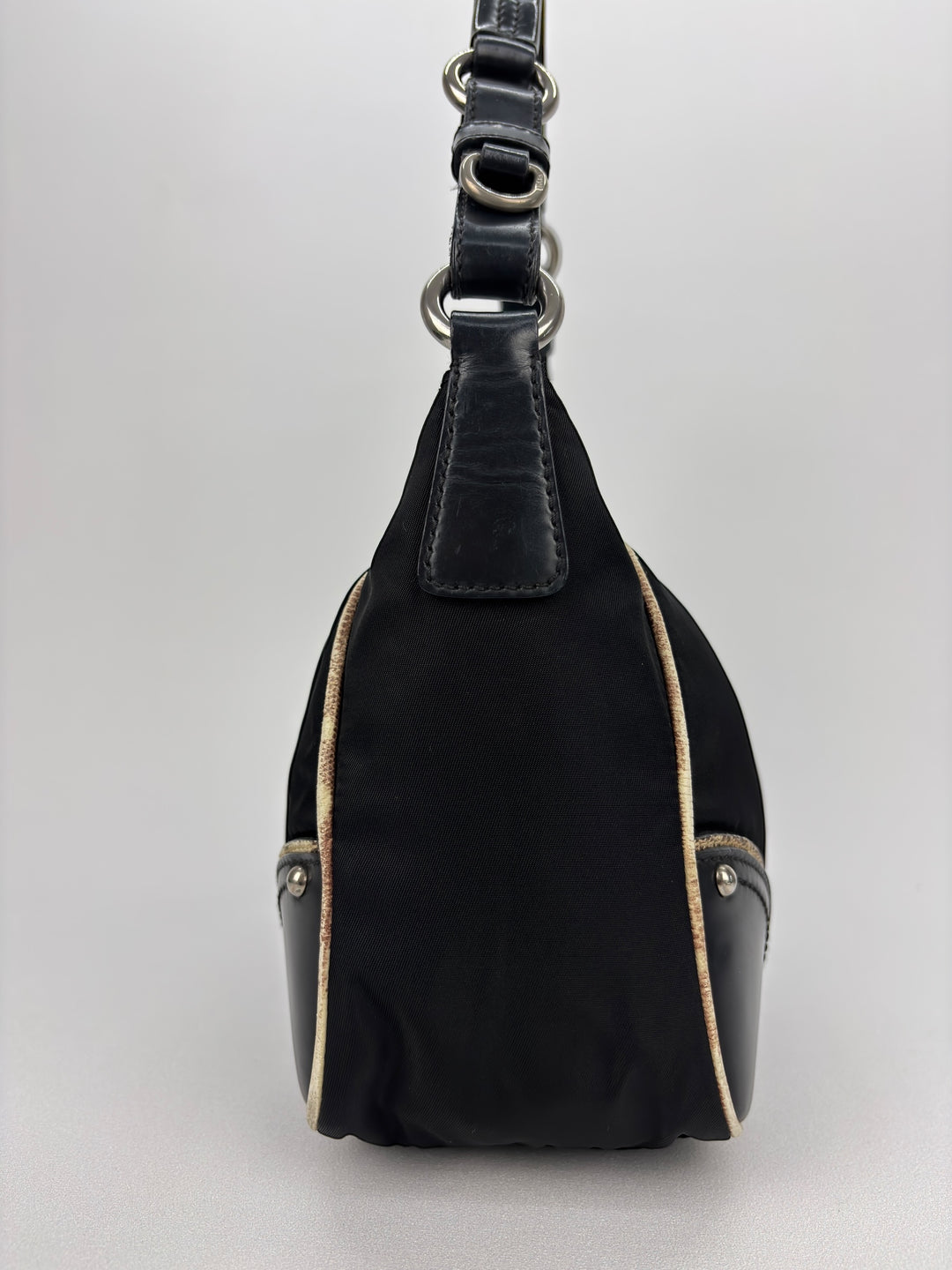 Prada Nylon Snake Optic Hobo Shoulder-Bag