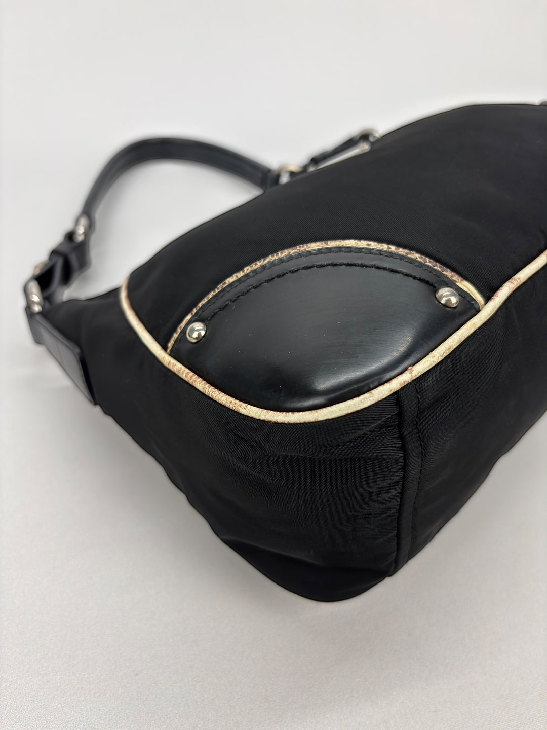 Prada Nylon Snake Optic Hobo Shoulder-Bag
