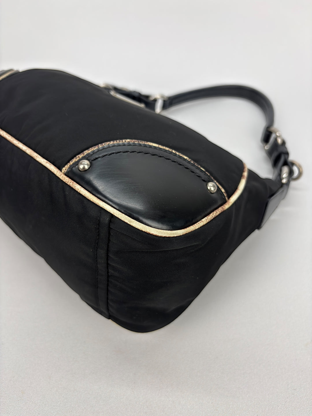 Prada Nylon Snake Optic Hobo Shoulder-Bag