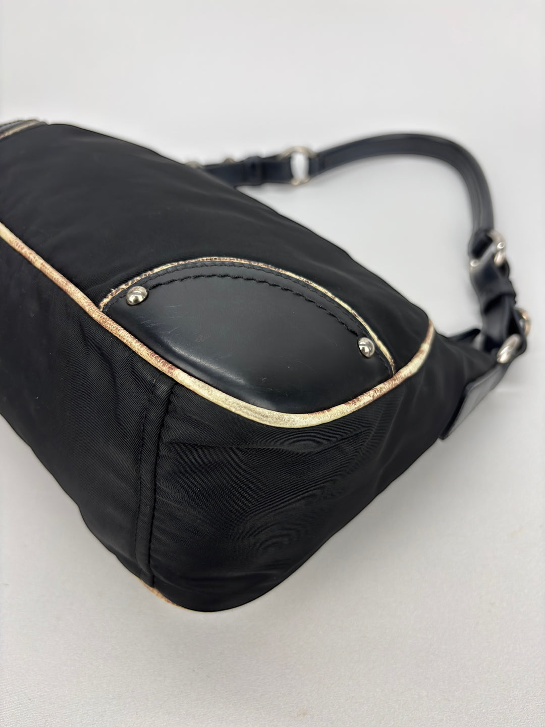 Prada Nylon Snake Optic Hobo Shoulder-Bag