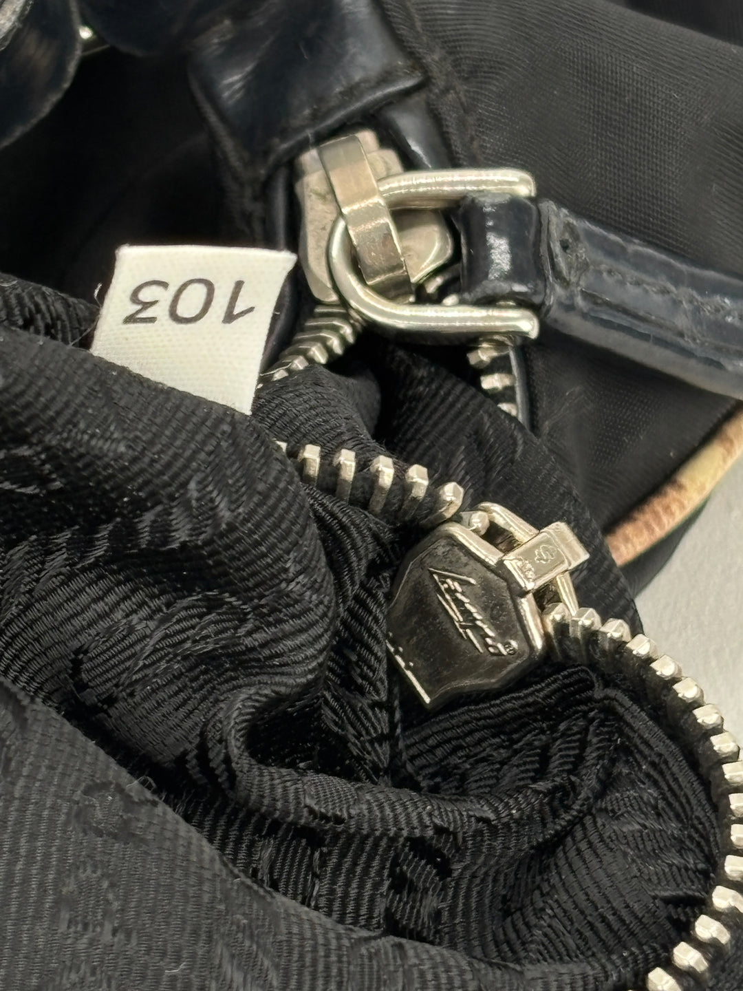 Prada Nylon Snake Optic Hobo Shoulder-Bag