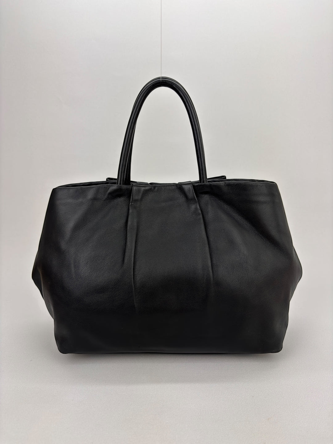 Prada Vitello Leather Bow Ribbon Tote / Handbag