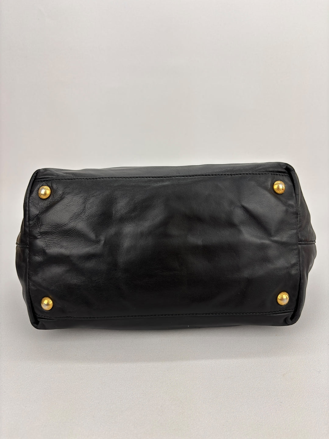 Prada Vitello Leather Bow Ribbon Tote / Handbag