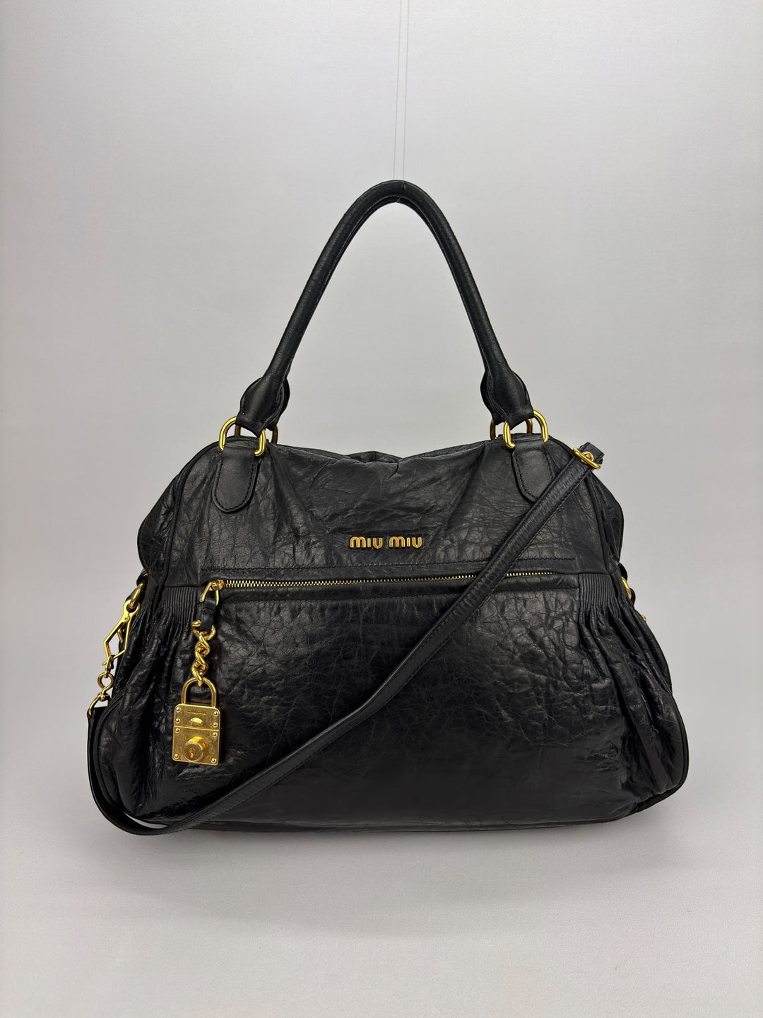 Miu Miu Vitello Lux Shoulder / Crossbody-Bag