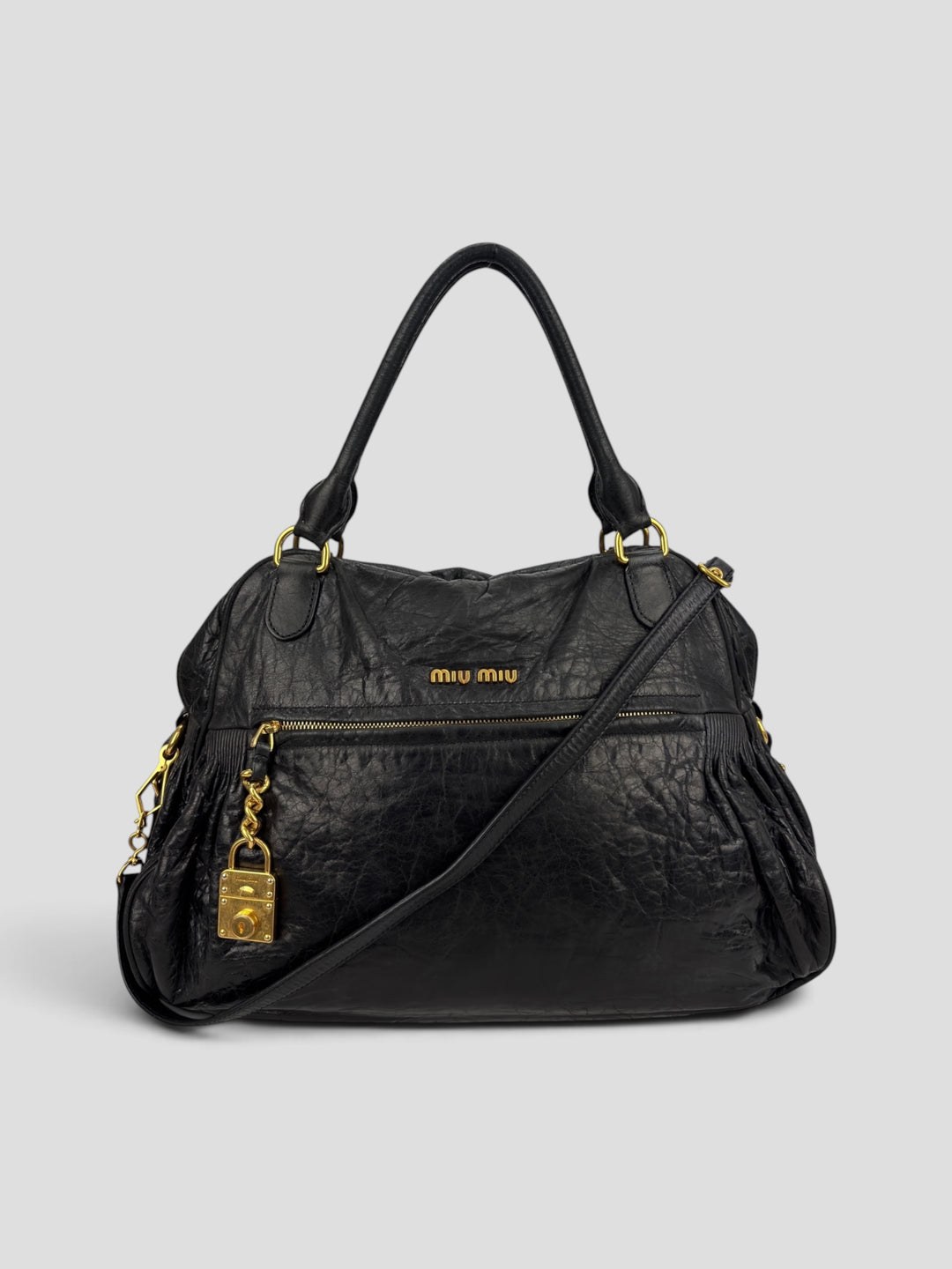 Miu Miu Vitello Lux Shoulder / Crossbody-Bag