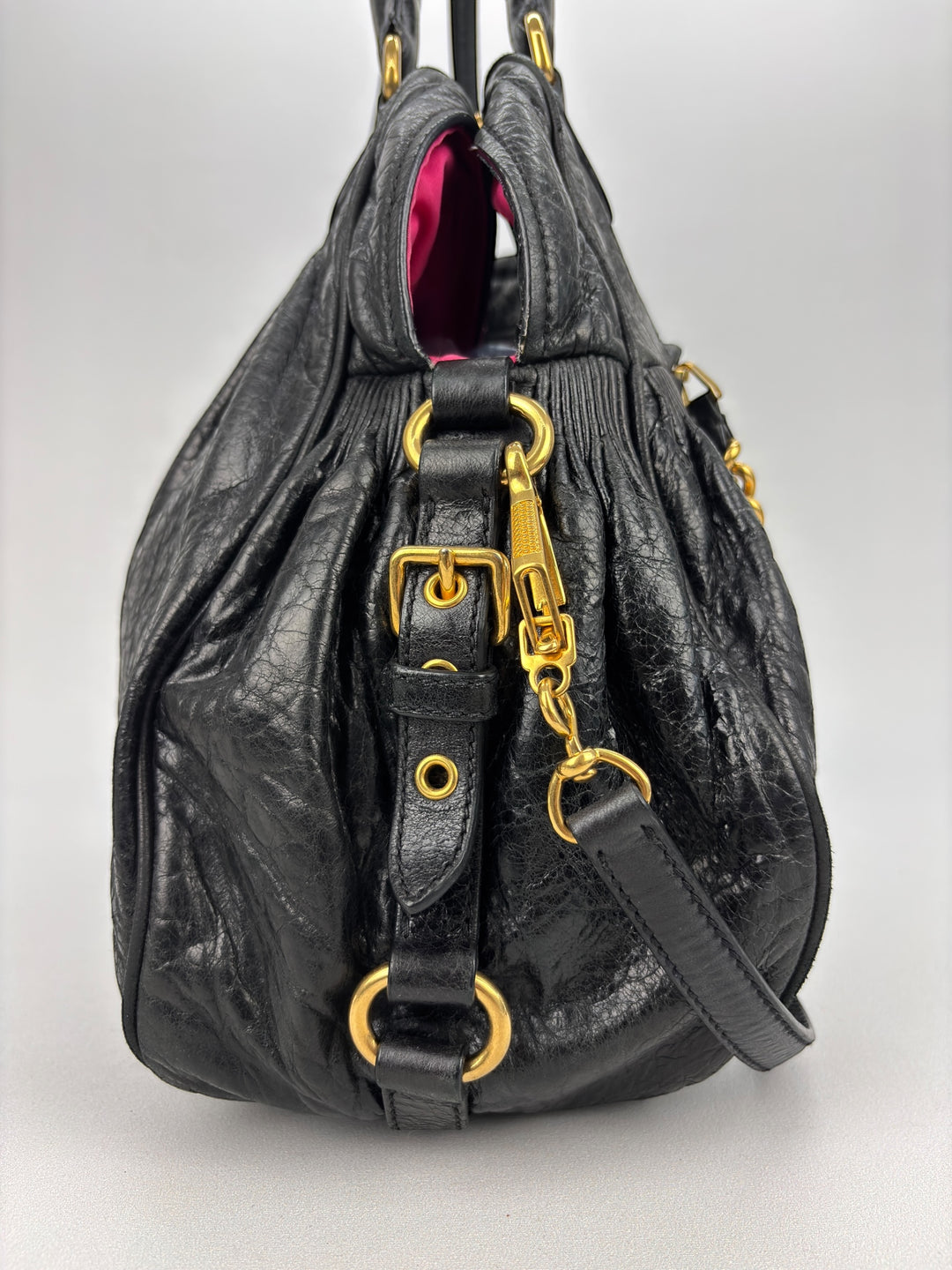 Miu Miu Vitello Lux Shoulder / Crossbody-Bag