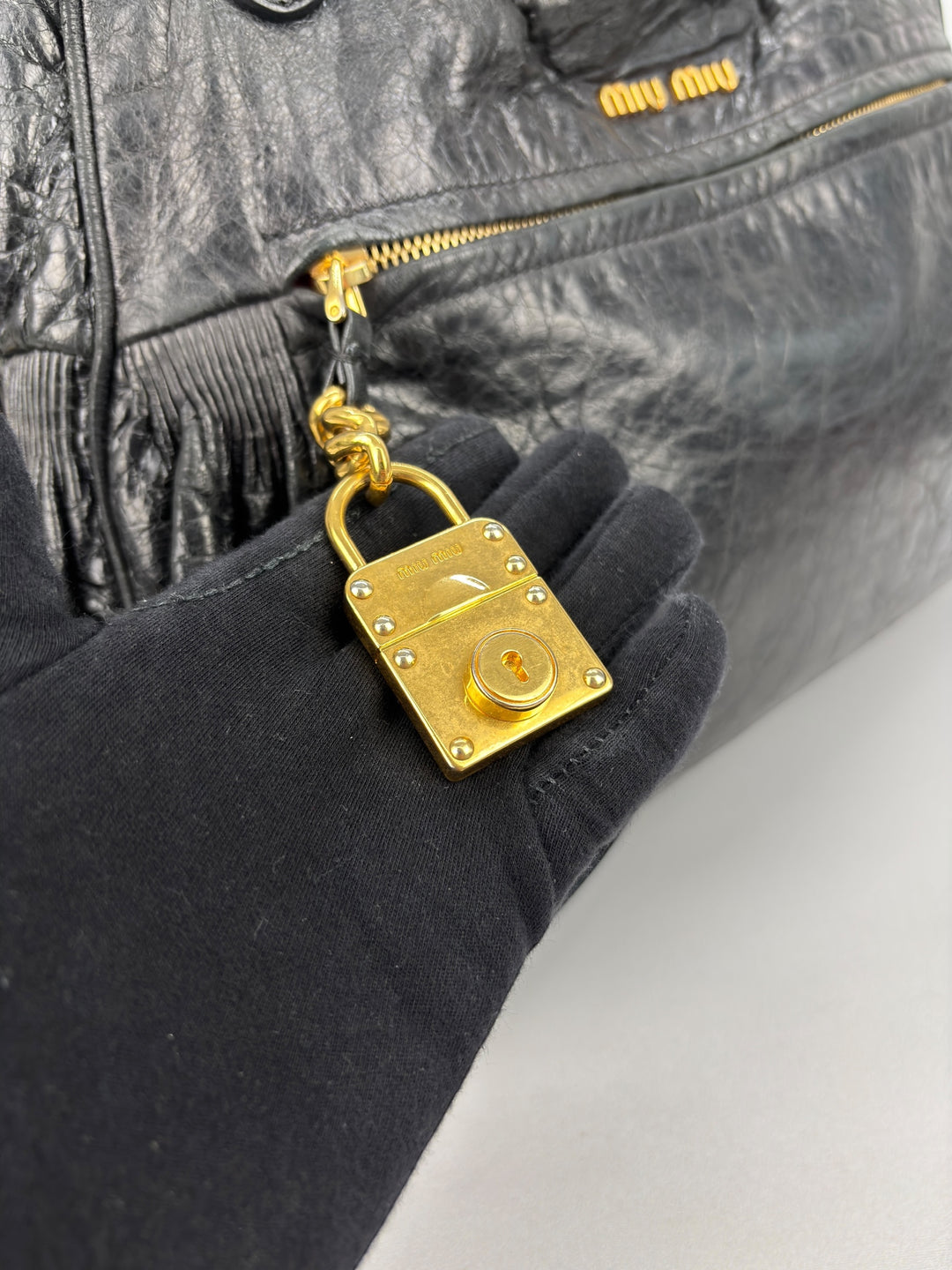Miu Miu Vitello Lux Shoulder / Crossbody-Bag