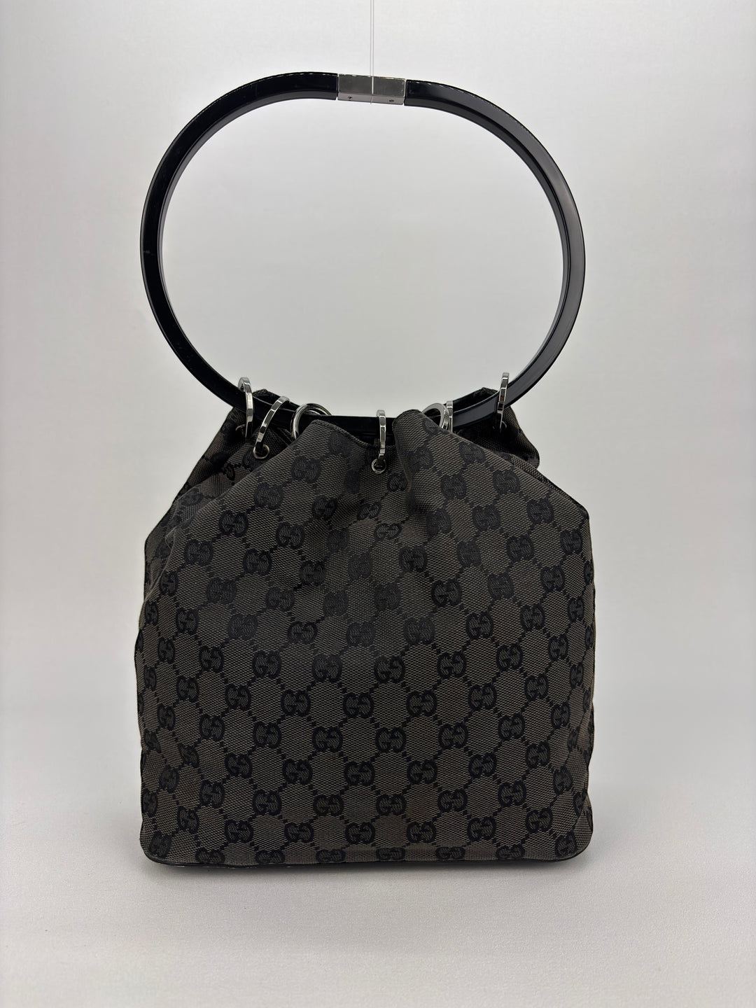 Gucci by Tom Ford GG Canvas Acrylic Ring Bucket Bag