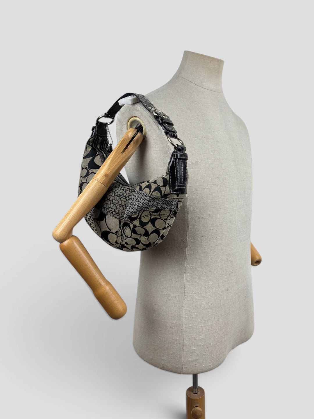 Coach Patchwork Signature Small Hobo Croissant Shoulder-Bag