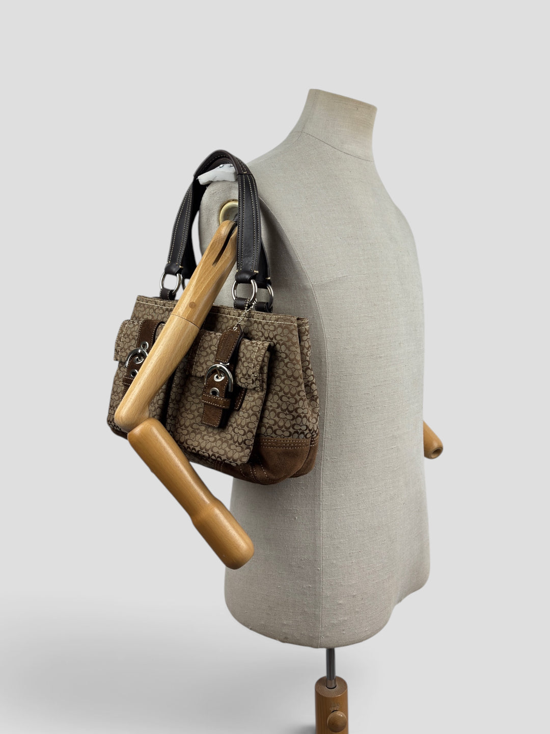 Coach Signature Buckle Soho Multi Pocket Tote / Shoulder-Bag
