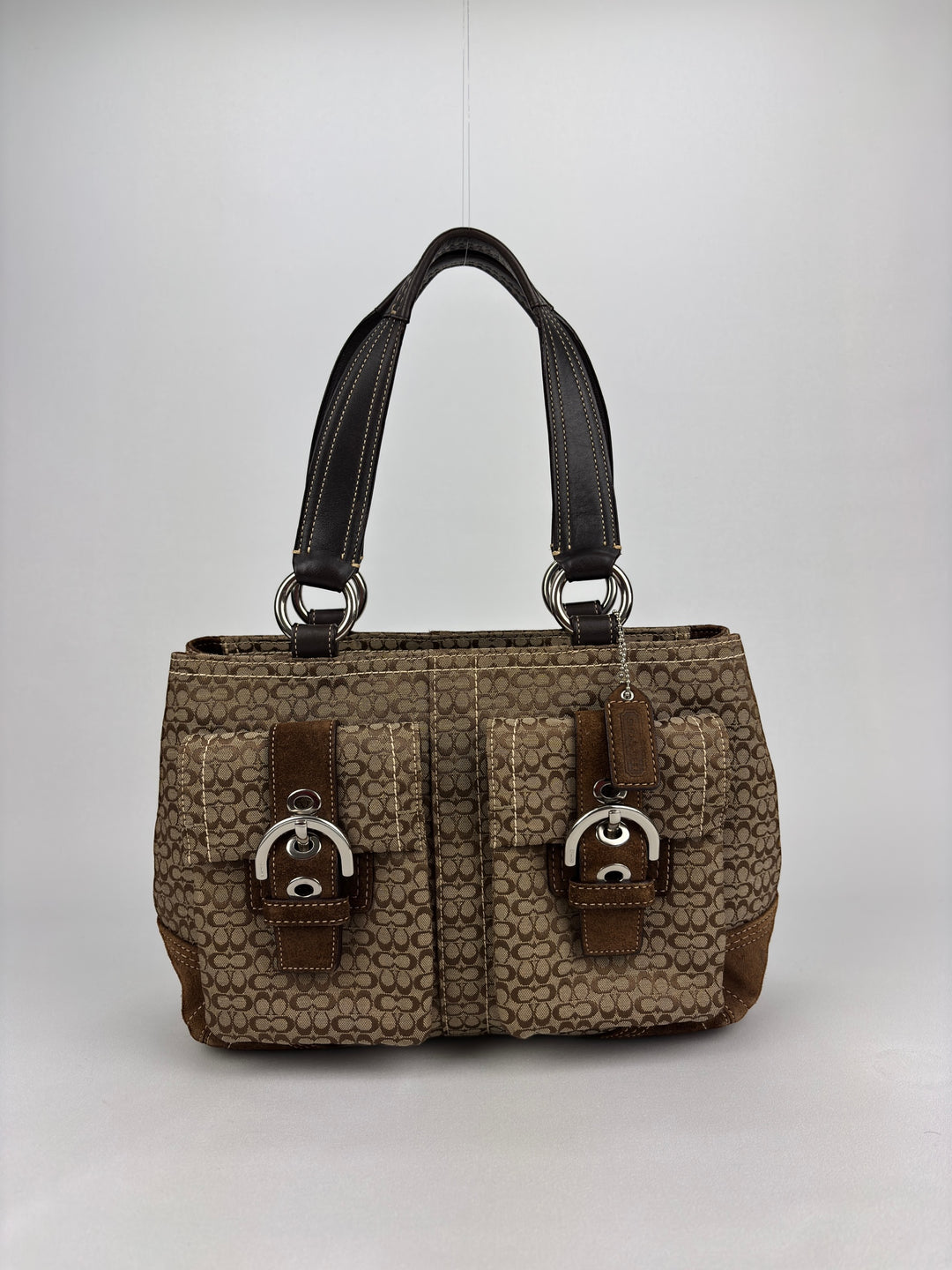 Coach Signature Buckle Soho Multi Pocket Tote / Shoulder-Bag
